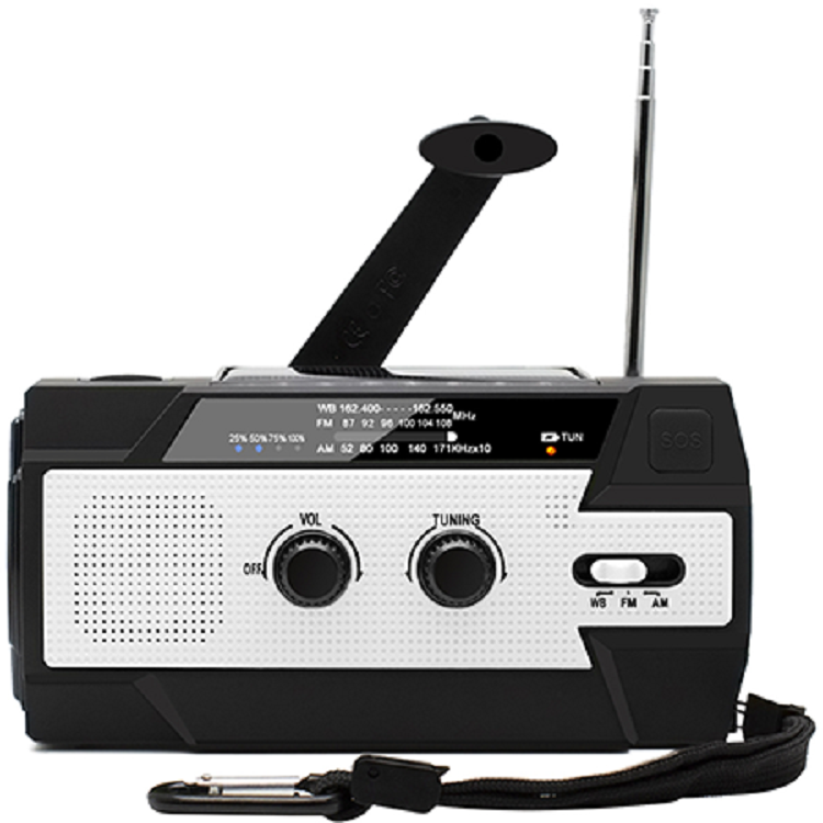 ResQ Emergency Hand Crank Radio – 4000mAh Power Bank, Solar, 1W Flashlight & Motion Sensor Lamp 16