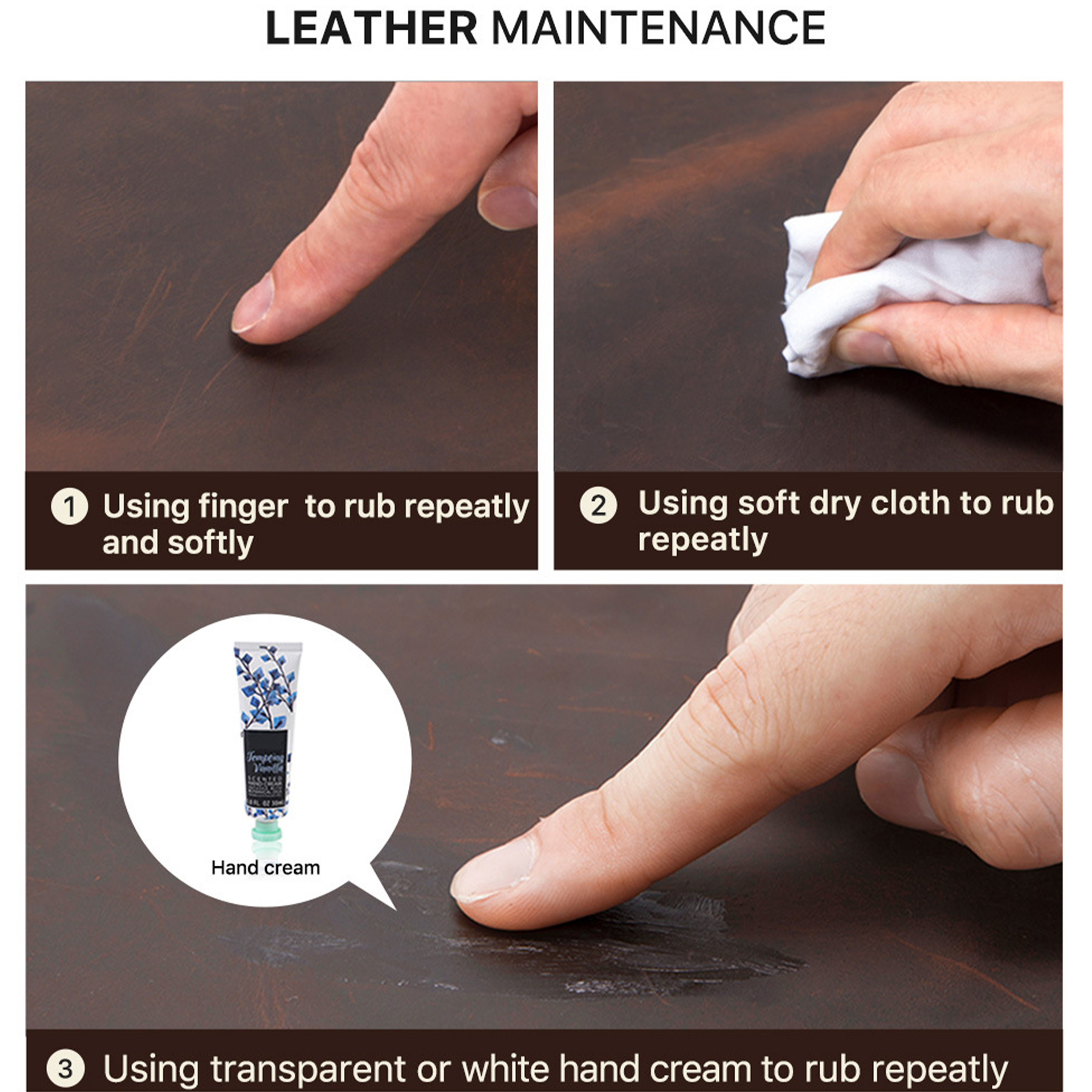 Genuine Leather Round portable watch storage bag 8