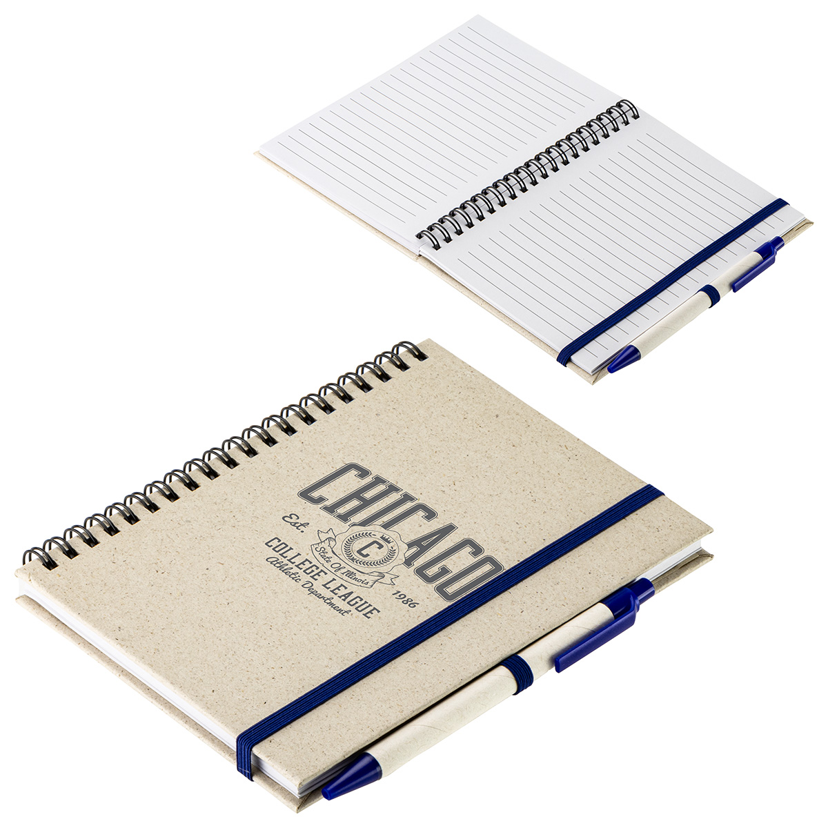 Prairie Fragrant Grass Recycled Spiral Notebook with Pen 6