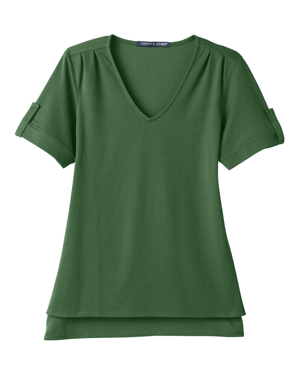 Women's CrownLux Performance® Plaited Rolled Sleeve Shirt - DG20WB 61