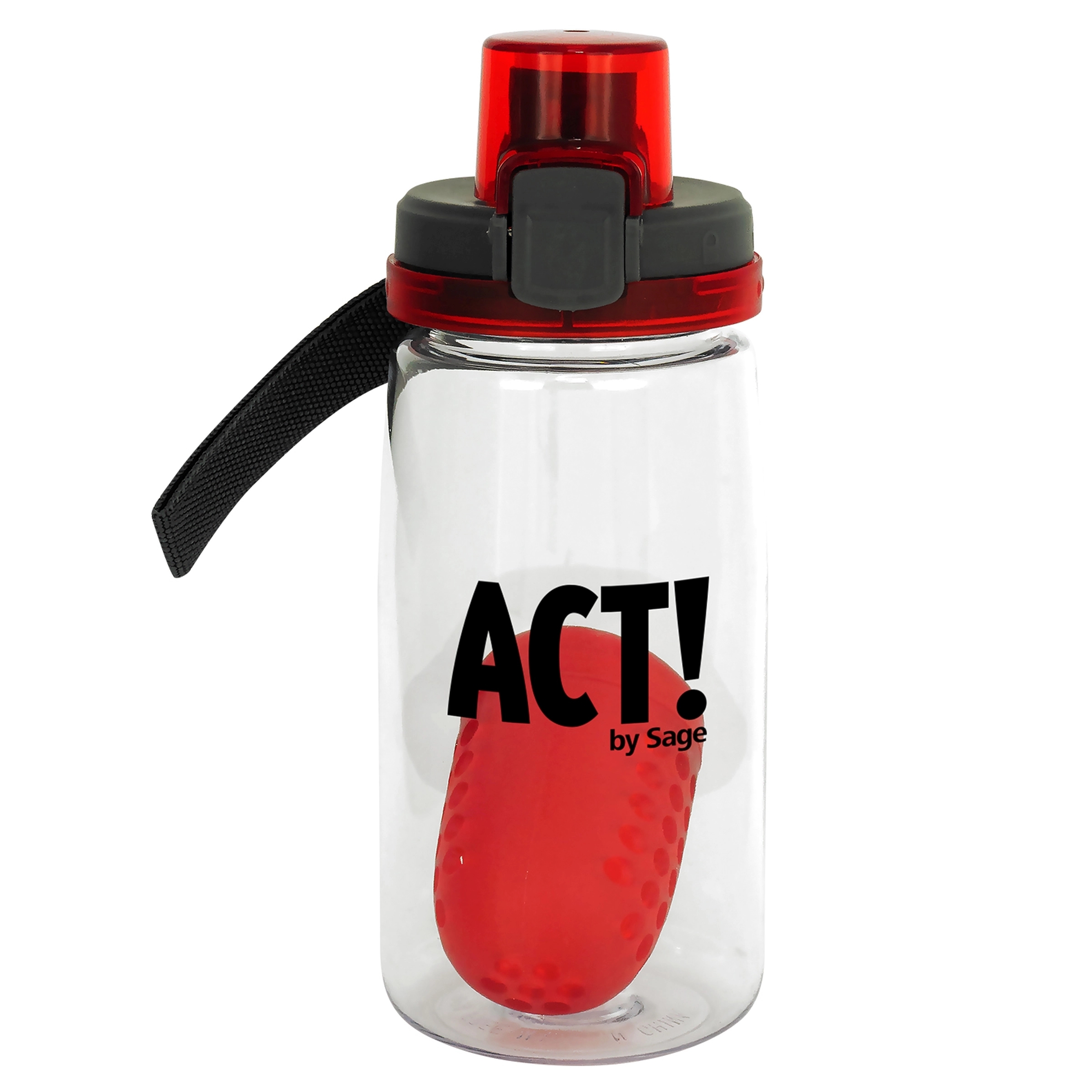 Locking Lid 18 oz. Recycled Bottle with Floating Infuser 13