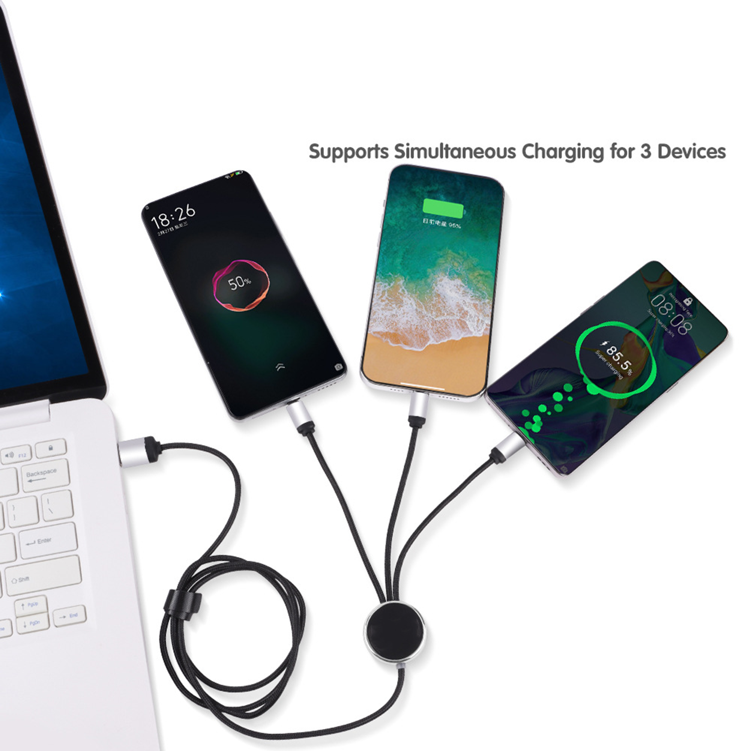 5-in-1 LED LOGO Light Up charging cable 3