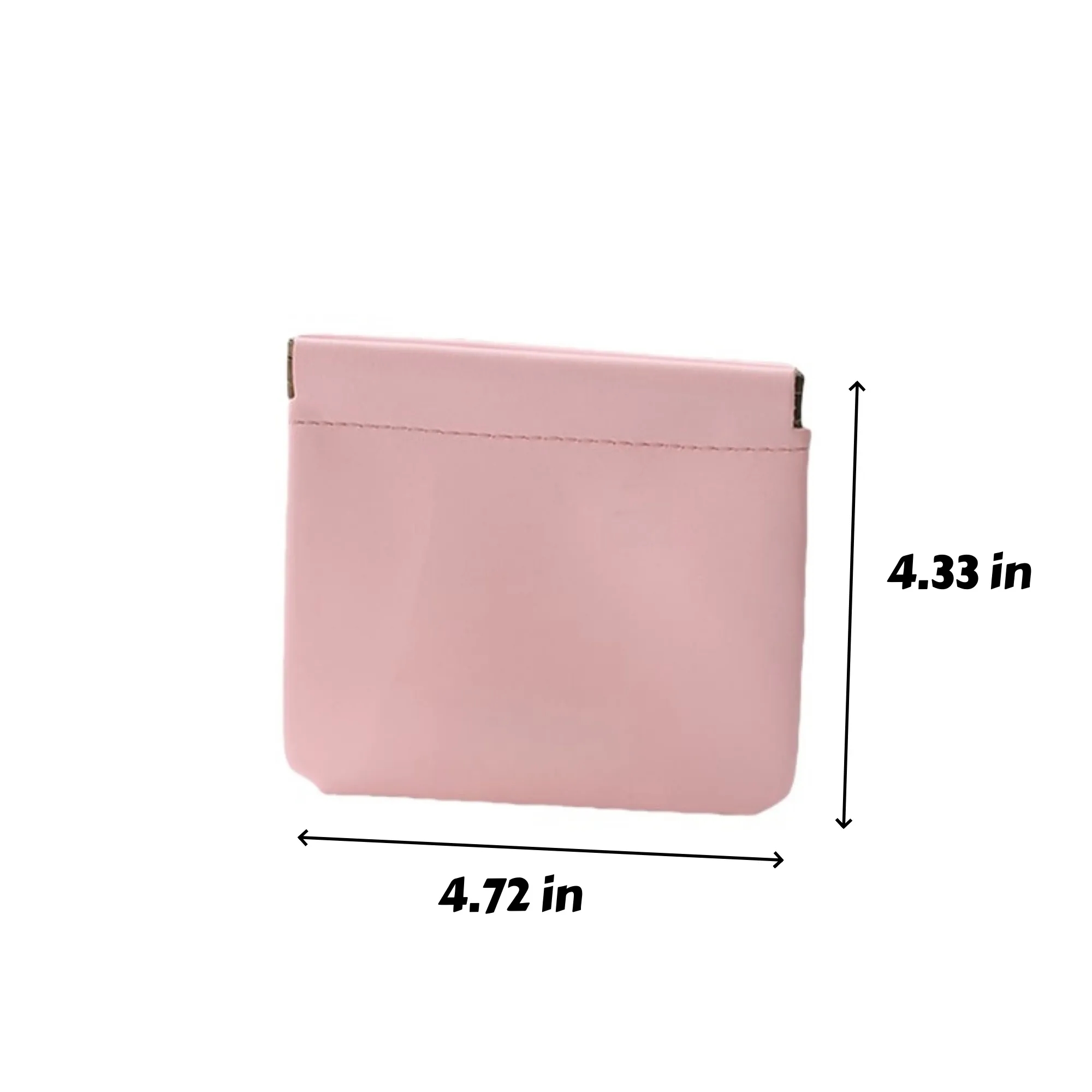Leather Squeeze Coin Purse Pouch 3