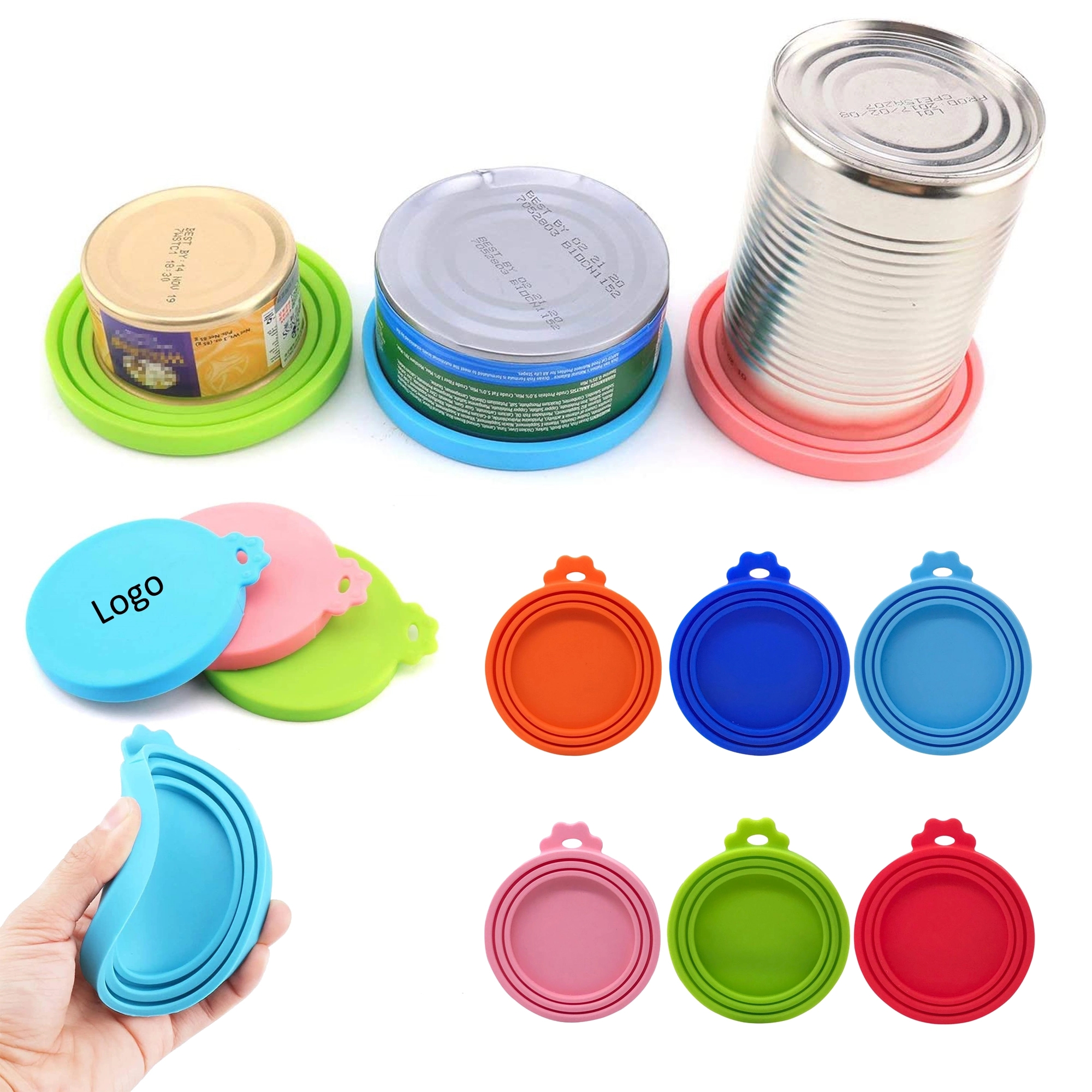 Pet Food Can Cover Silicone Lids 5