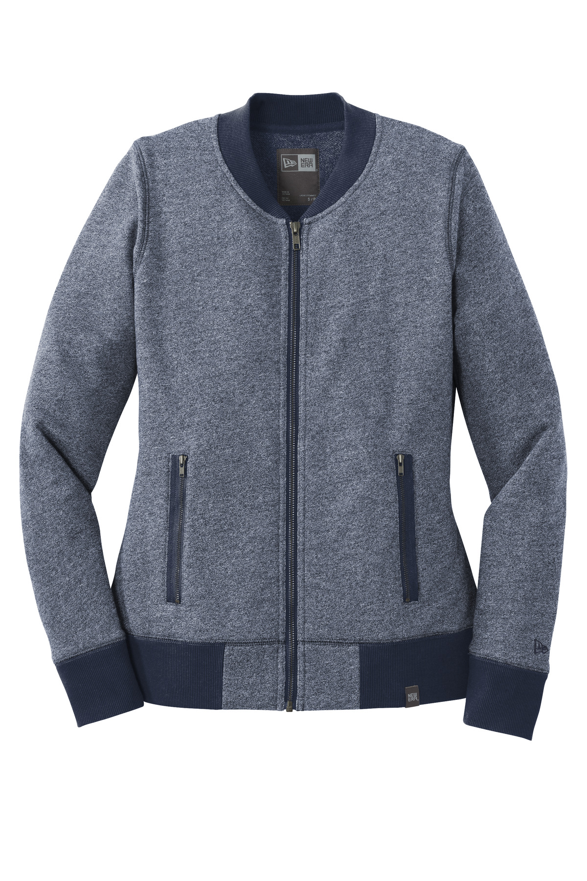 New Era Women's French Terry Baseball Full-Zip. LNEA503 19