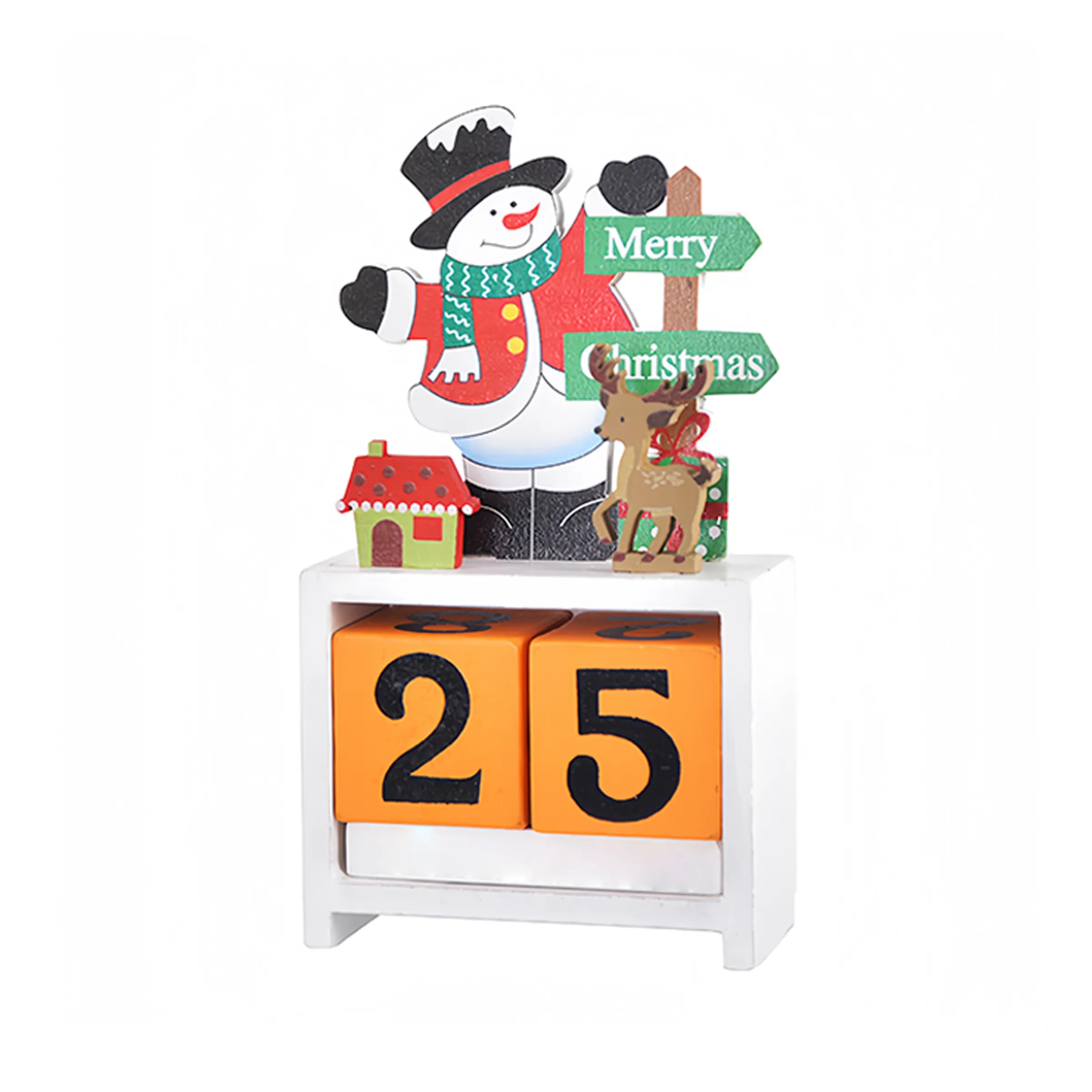 Wood Christmas Decorations, Wooden Calendar Ornaments 5