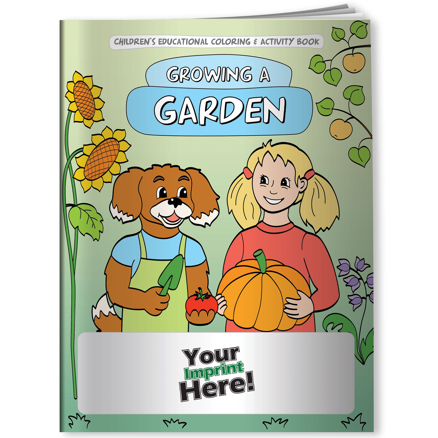 Combo Pack - CB1021 Coloring Book & 4-Pack of Crayons (Imprinted) in a Poly Bag 9