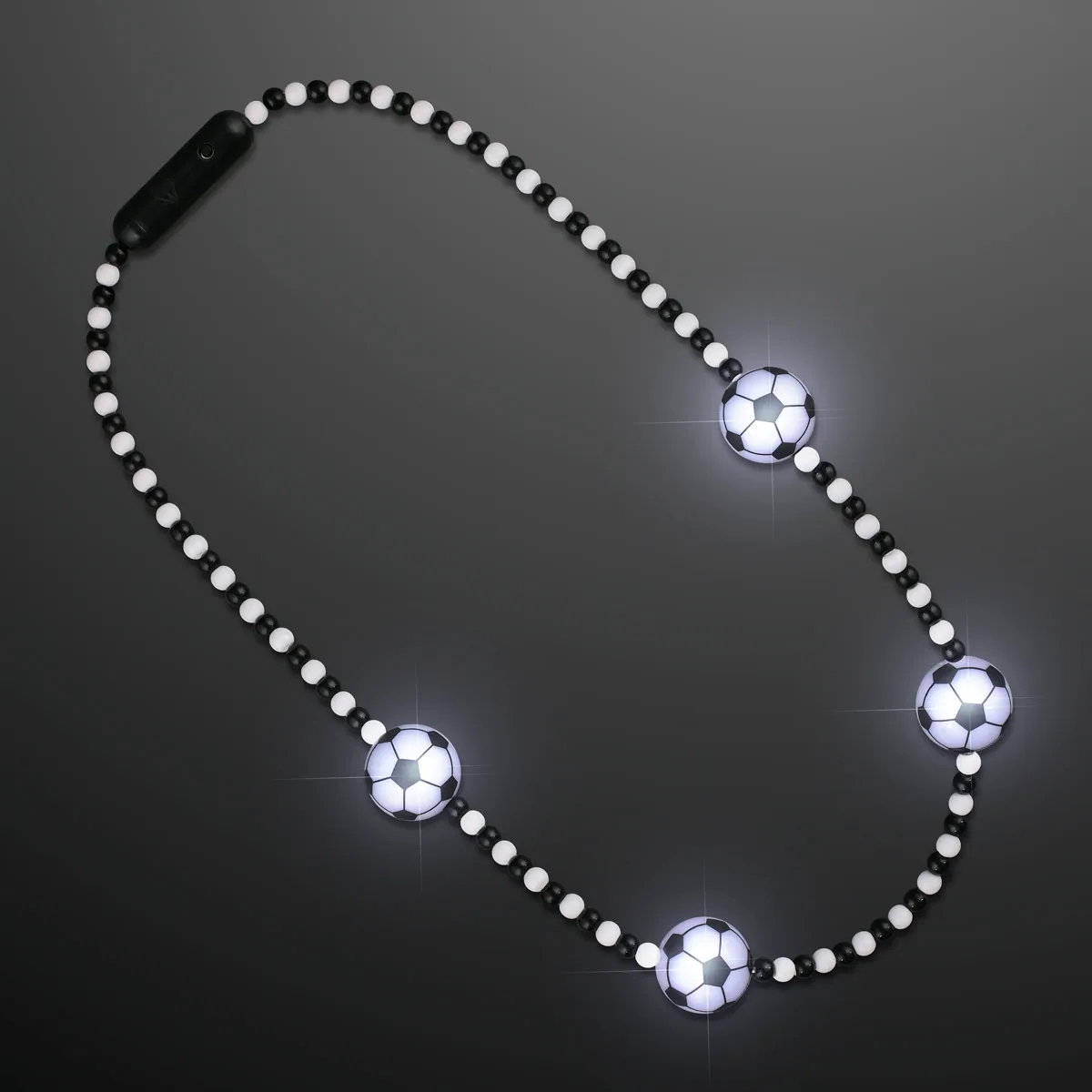 Light Up Soccer Ball Beads Necklace with World Cup Medallion 3