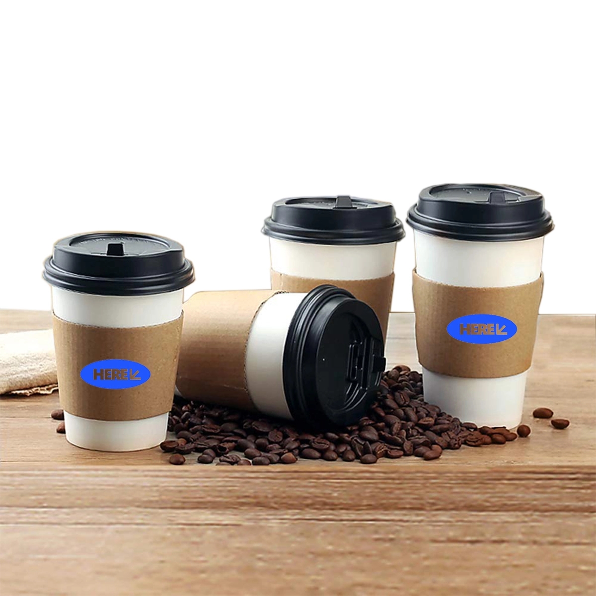 Disposable Coffee Cup Sleeve 4