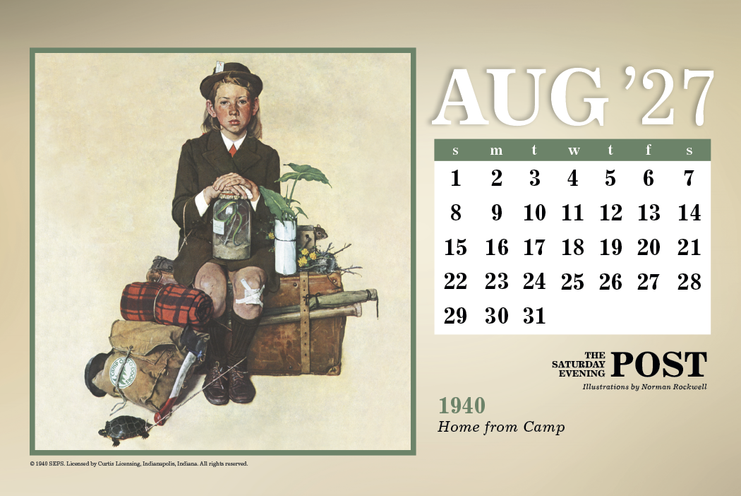 Triumph® Calendars The Saturday Evening Post Large Desk Calendar 26
