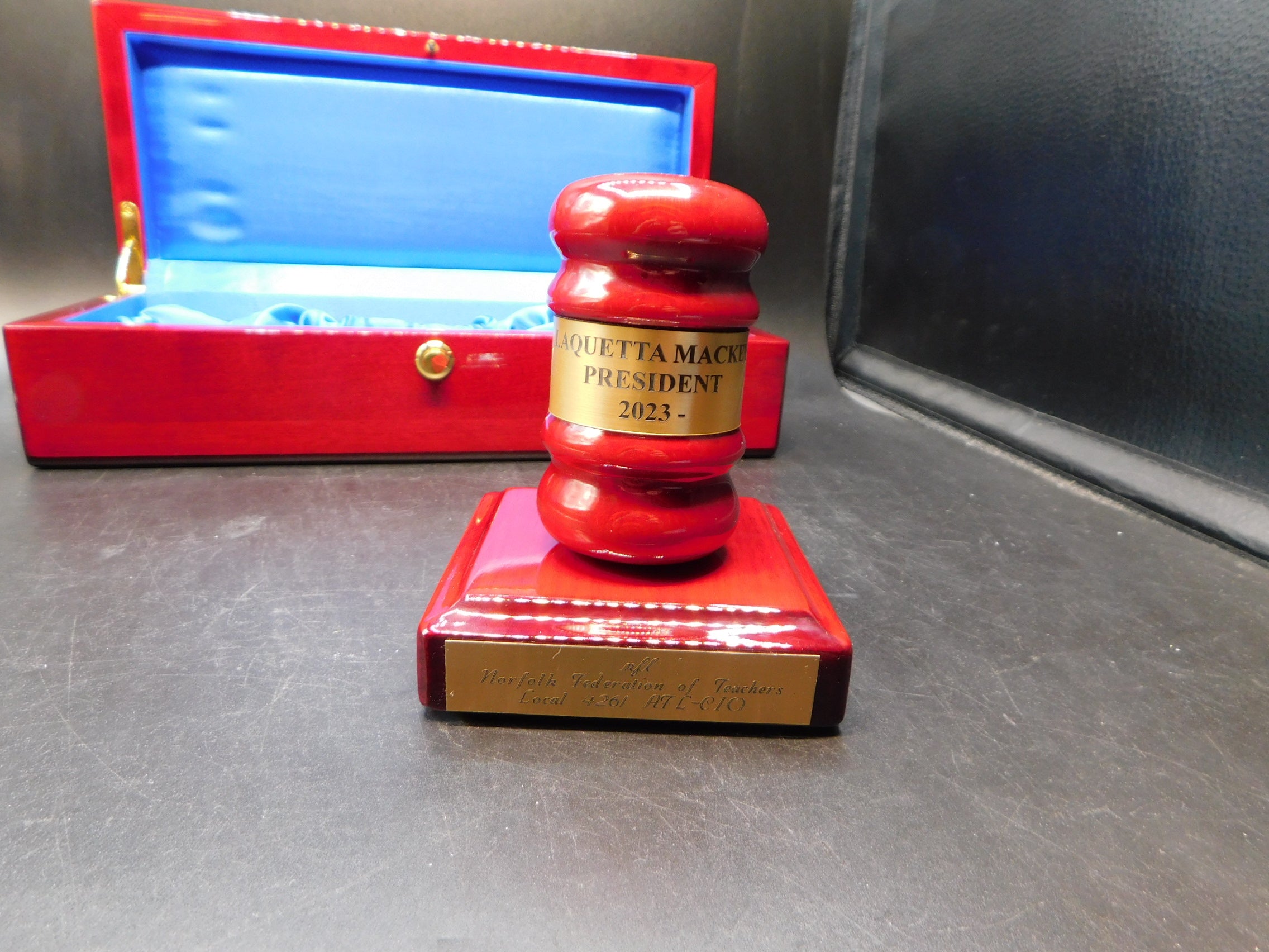 Rosewood Gavel And Case 11
