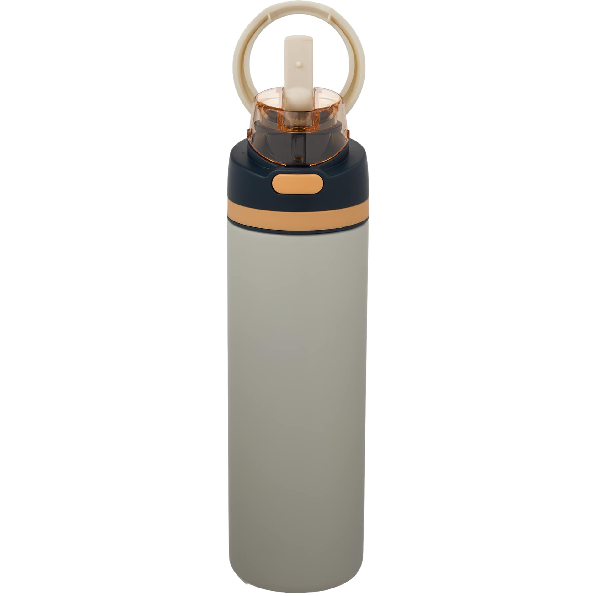 Elvin 28oz Recycled Stainless Flip Straw Bottle, custom water bottle with logo imprint 169