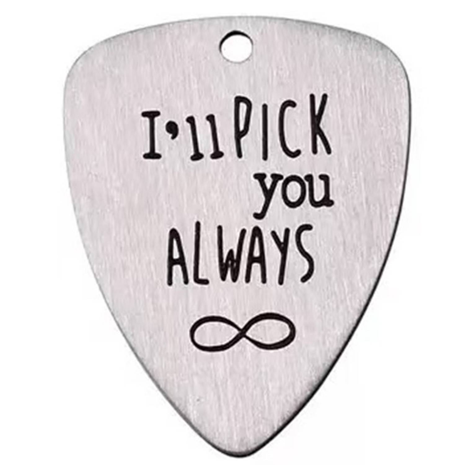 Stainless Steel Heart Shaped Guitar Pick 6