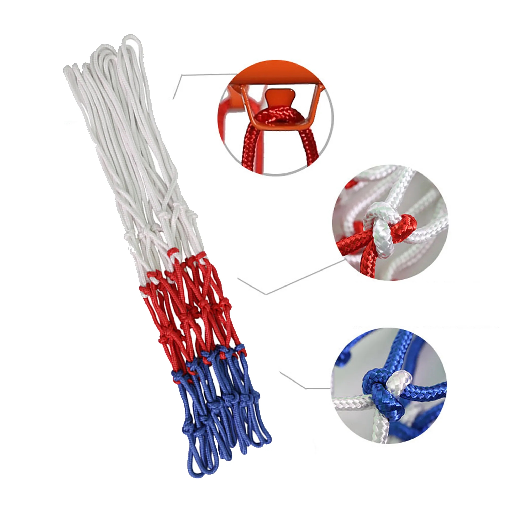 5Mm Thickened Three-Color Polypropylene Basketball Net 6