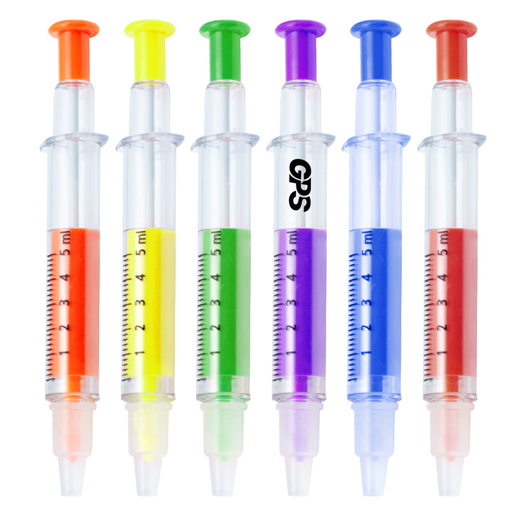 2-In-1 Syringe Highlighter Ballpoint Pen 3
