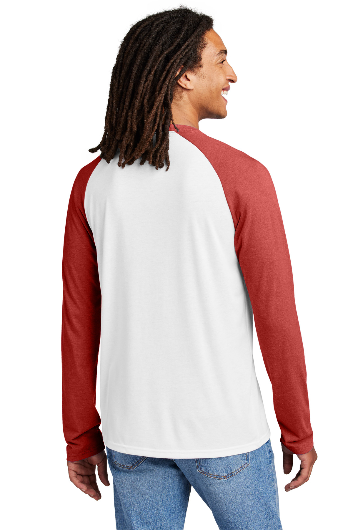 Allmade Unisex Tri-Blend Long Sleeve Colorblock Raglan AL6009 17