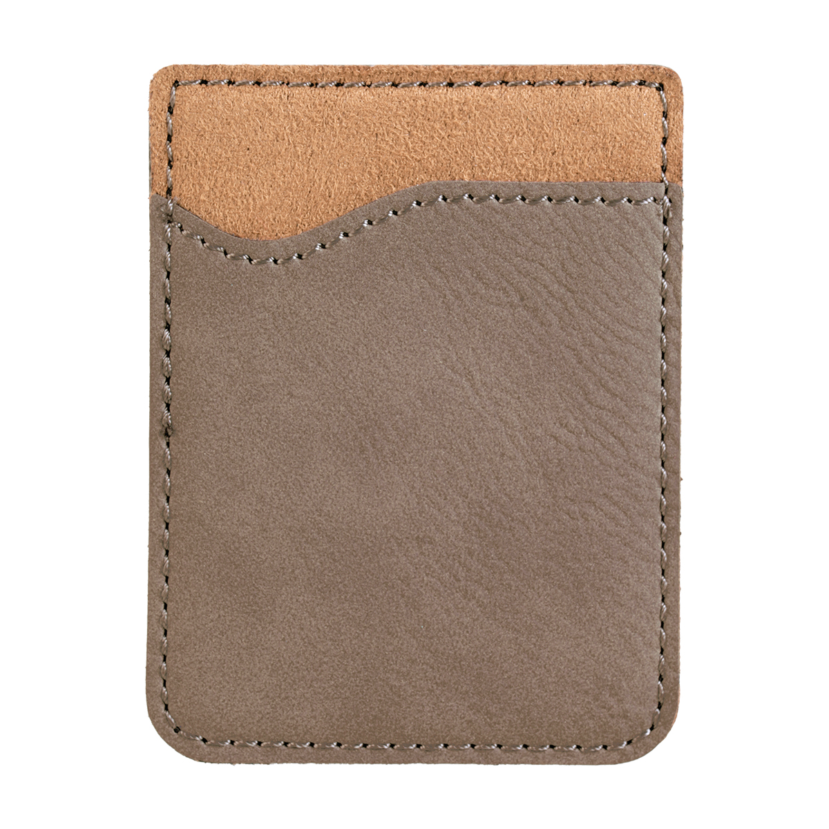 Gray Leatherette Phone Wallet 3