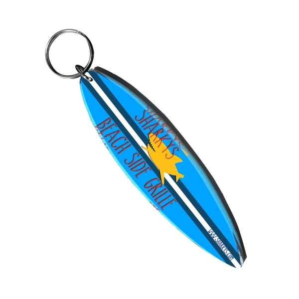 Surf Board Shaped Keychain