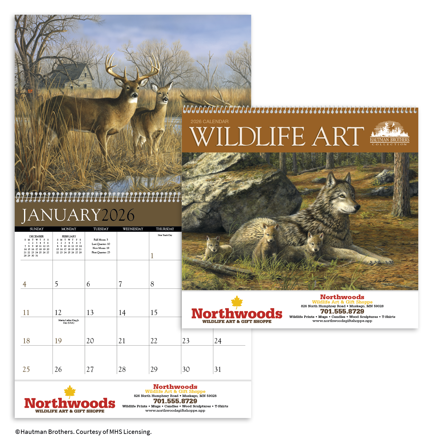Triumph® Calendars Wildlife Art by the Hautman Brothers Calendar 77