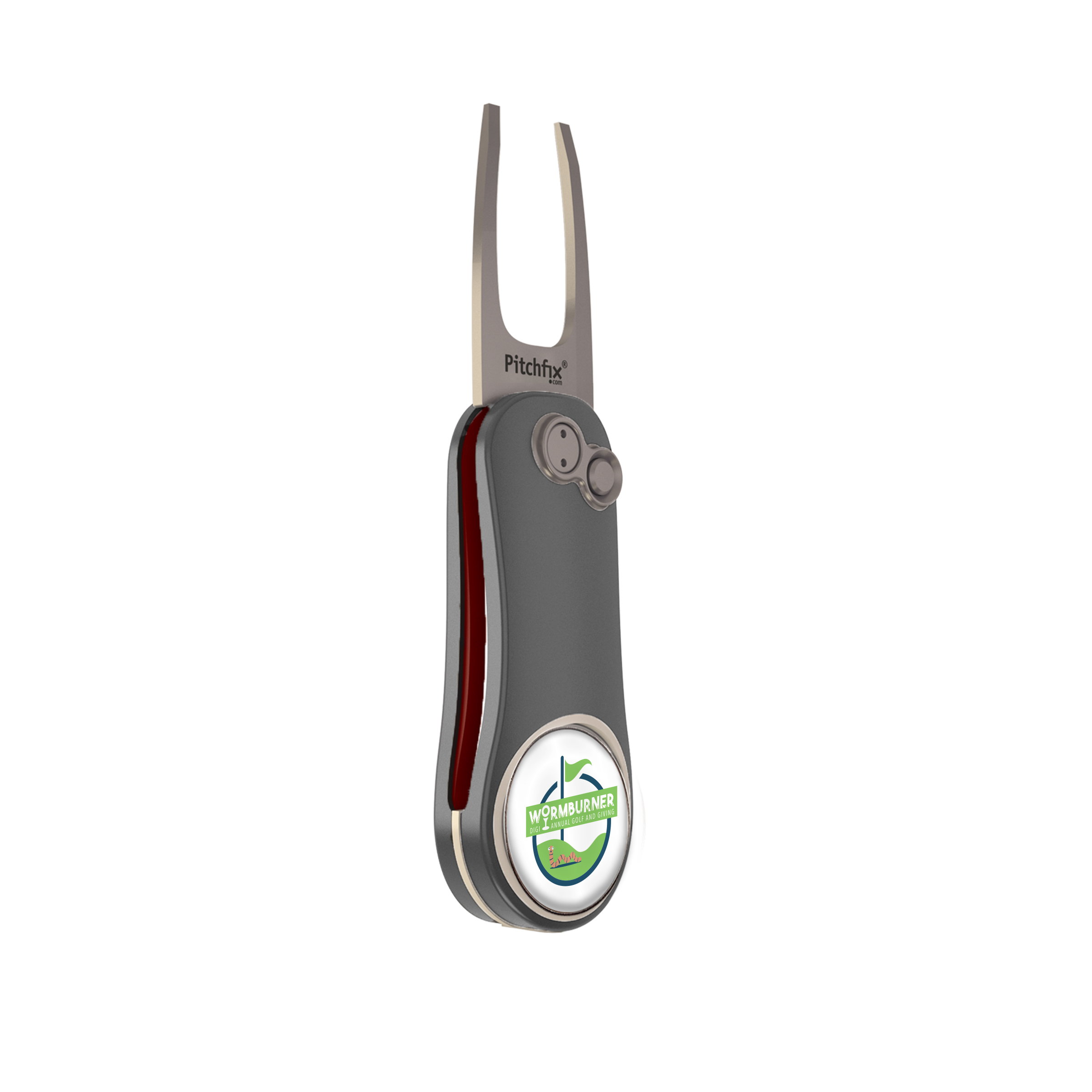 Pitchfix Hybrid 2.0 Golf Divot Tool w/ Custom Ball Marker 3