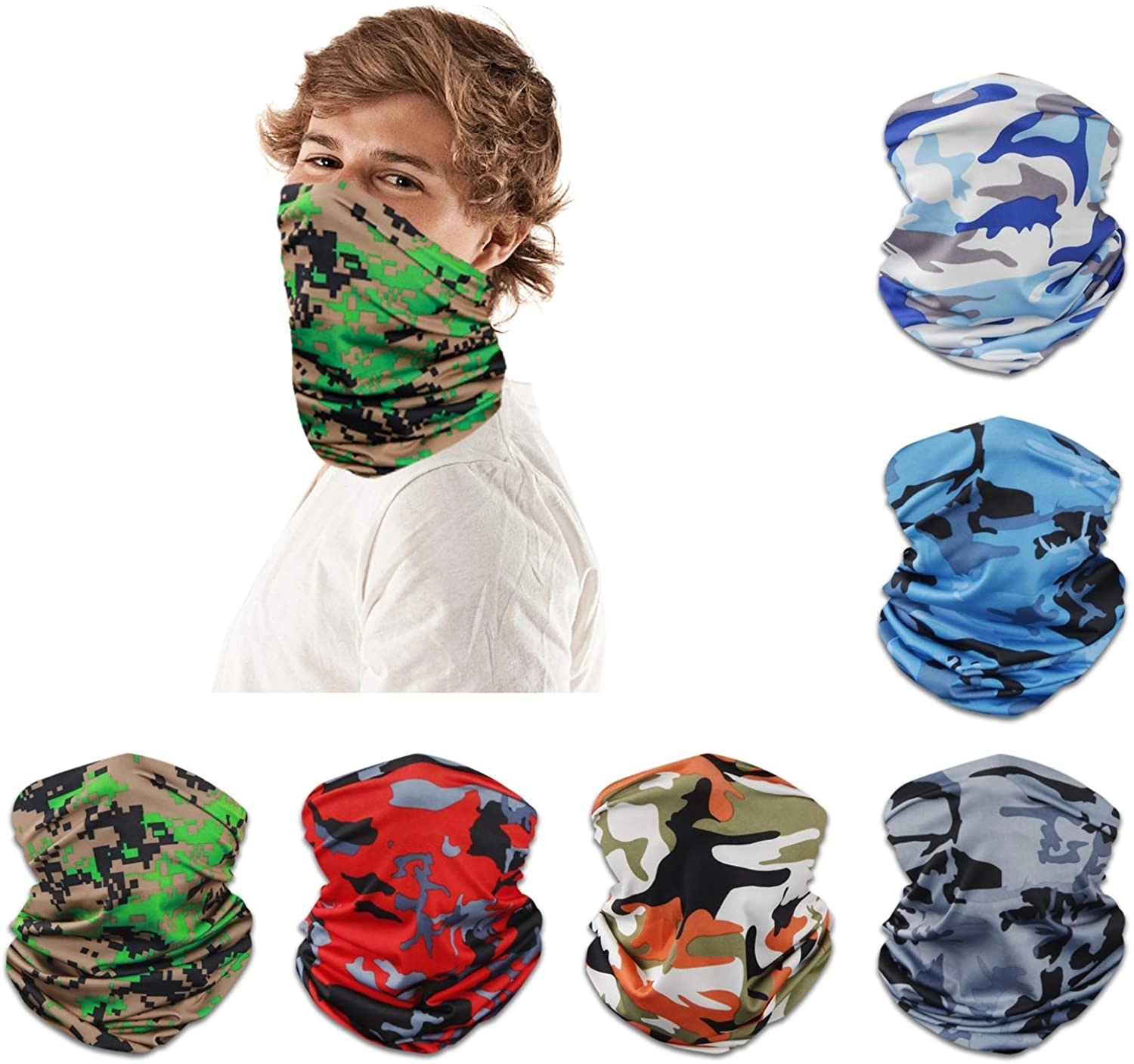 Cooling Tube Bandanna Headband Face Mask/Neck Scarf 4