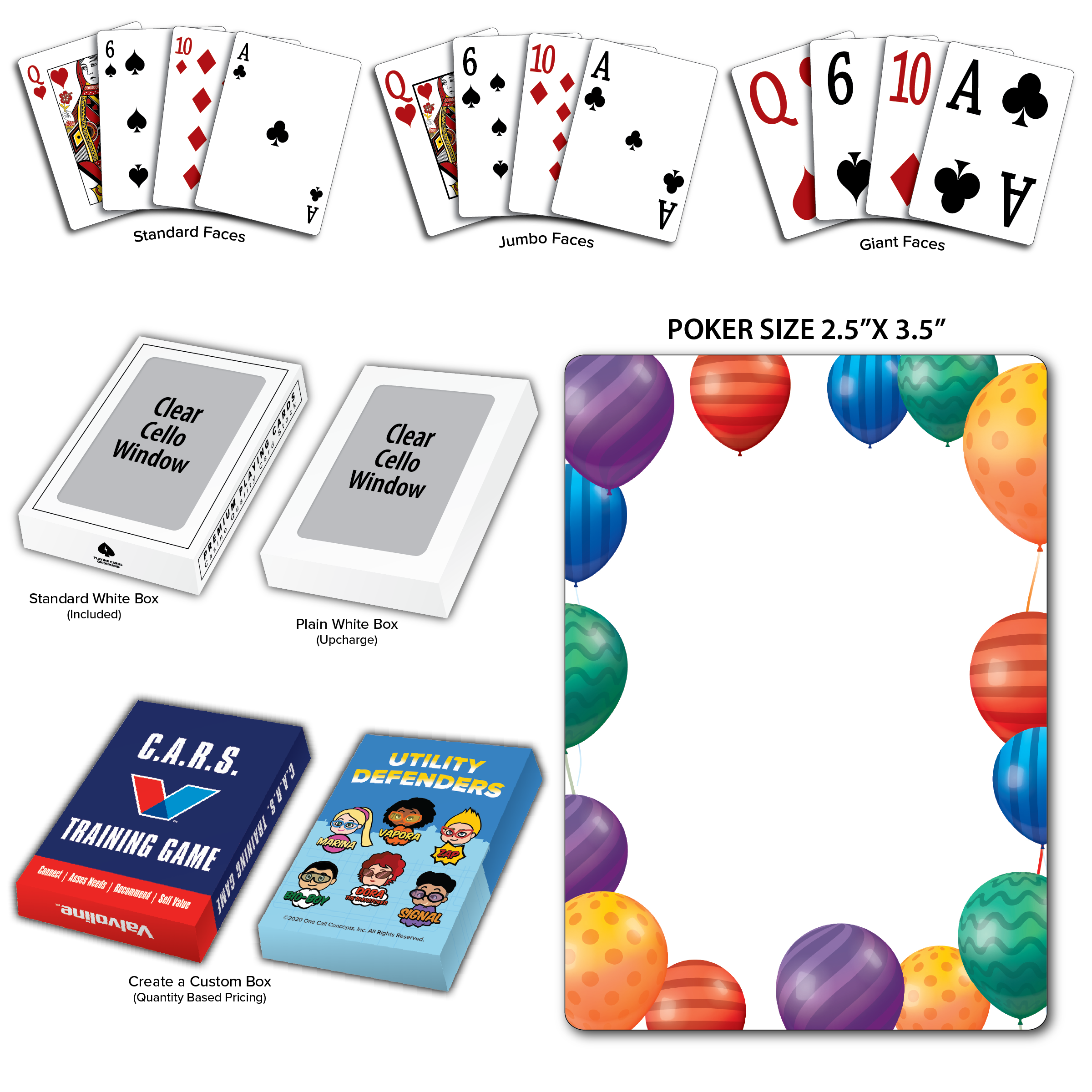 Balloons Theme Poker Size Playing Cards 4