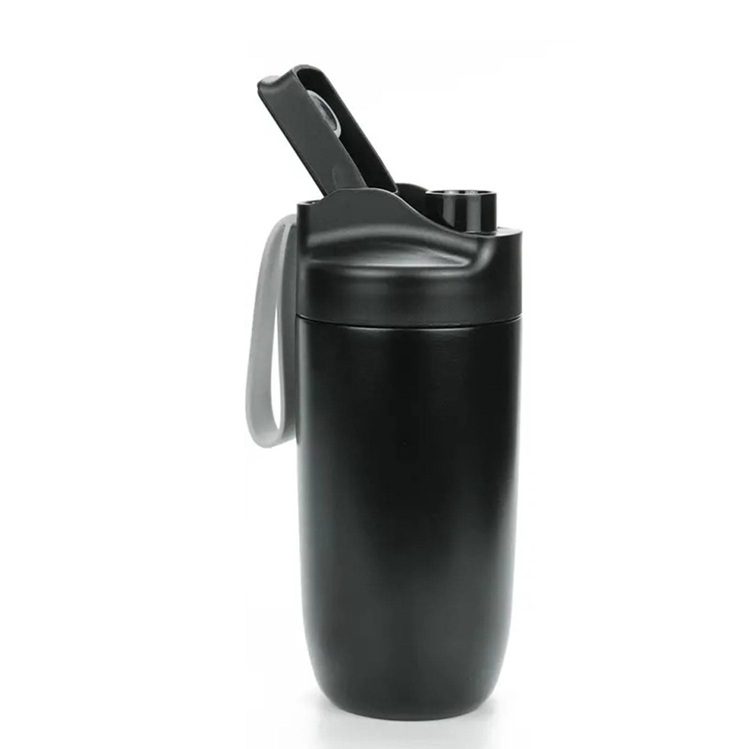 16.1oz stainless steel shaker bottle with sling 3