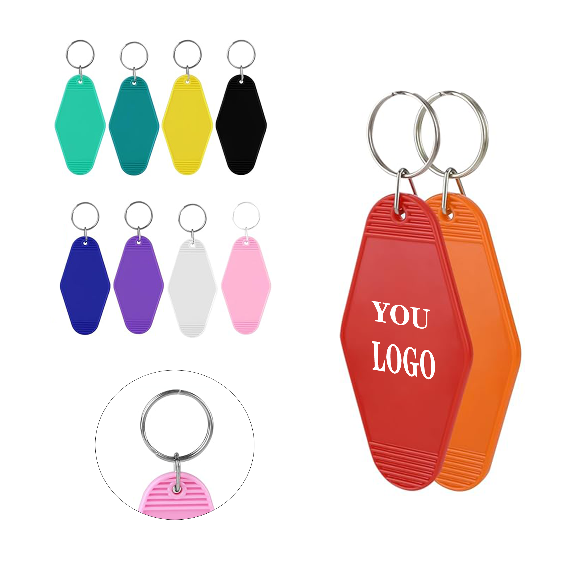 Colorful Plastic Diamond Keychain 7