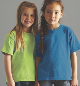 Embroidered G2000B 100% Cotton Colored Youth T-shirt 2