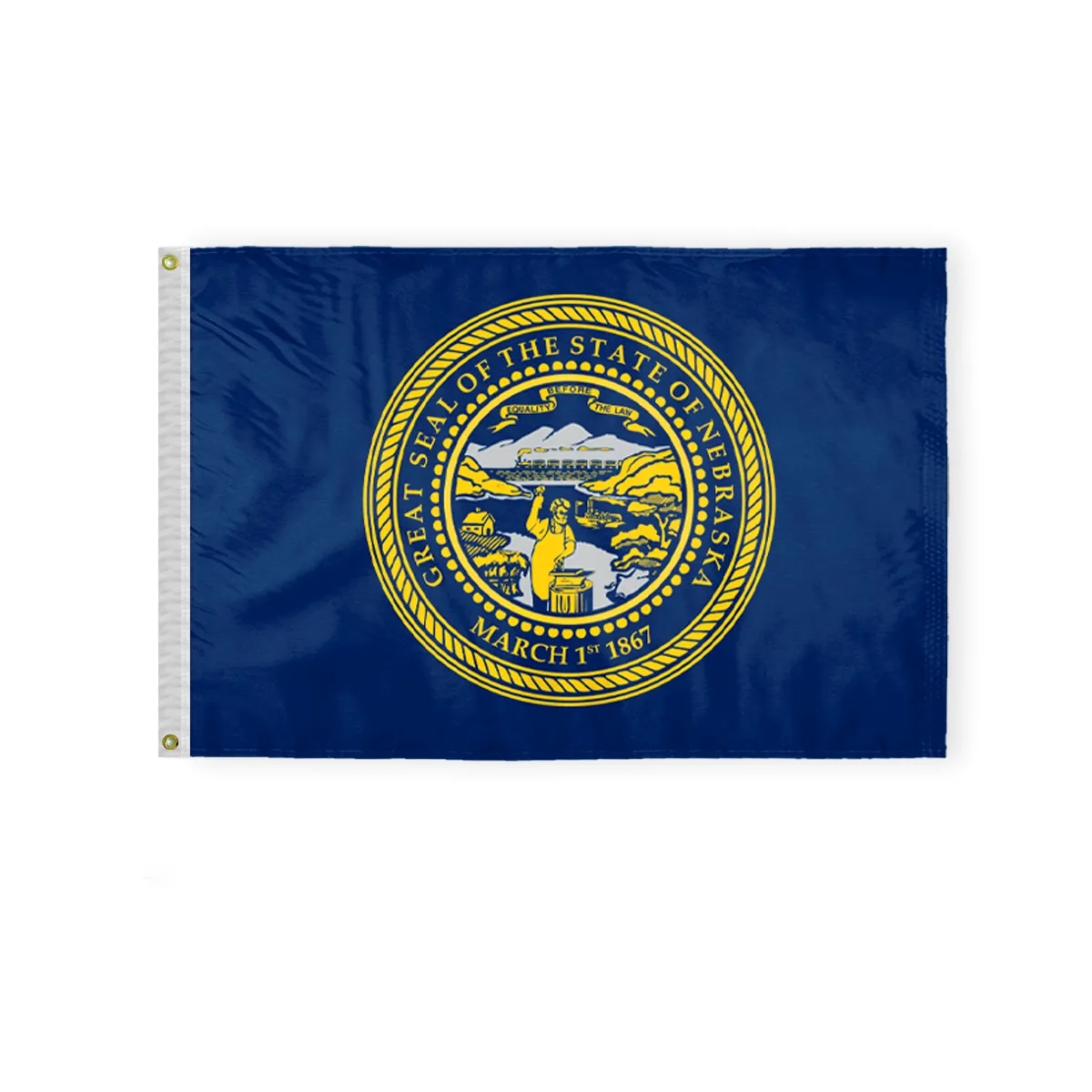 12"x18" to 8'x12' Nebraska Nylon Flags 5
