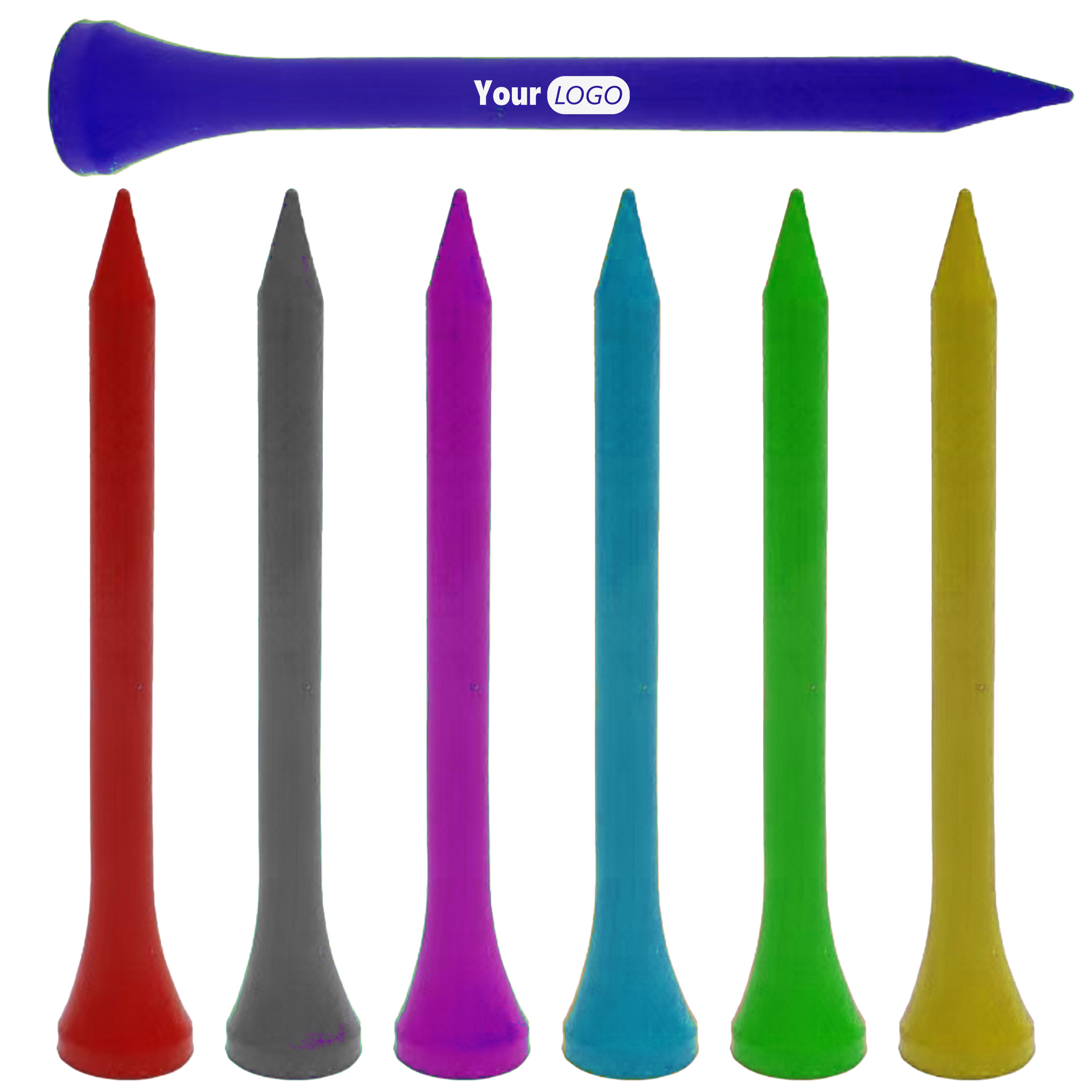 Wood Customizable Multi-Color Golf Tees 1
