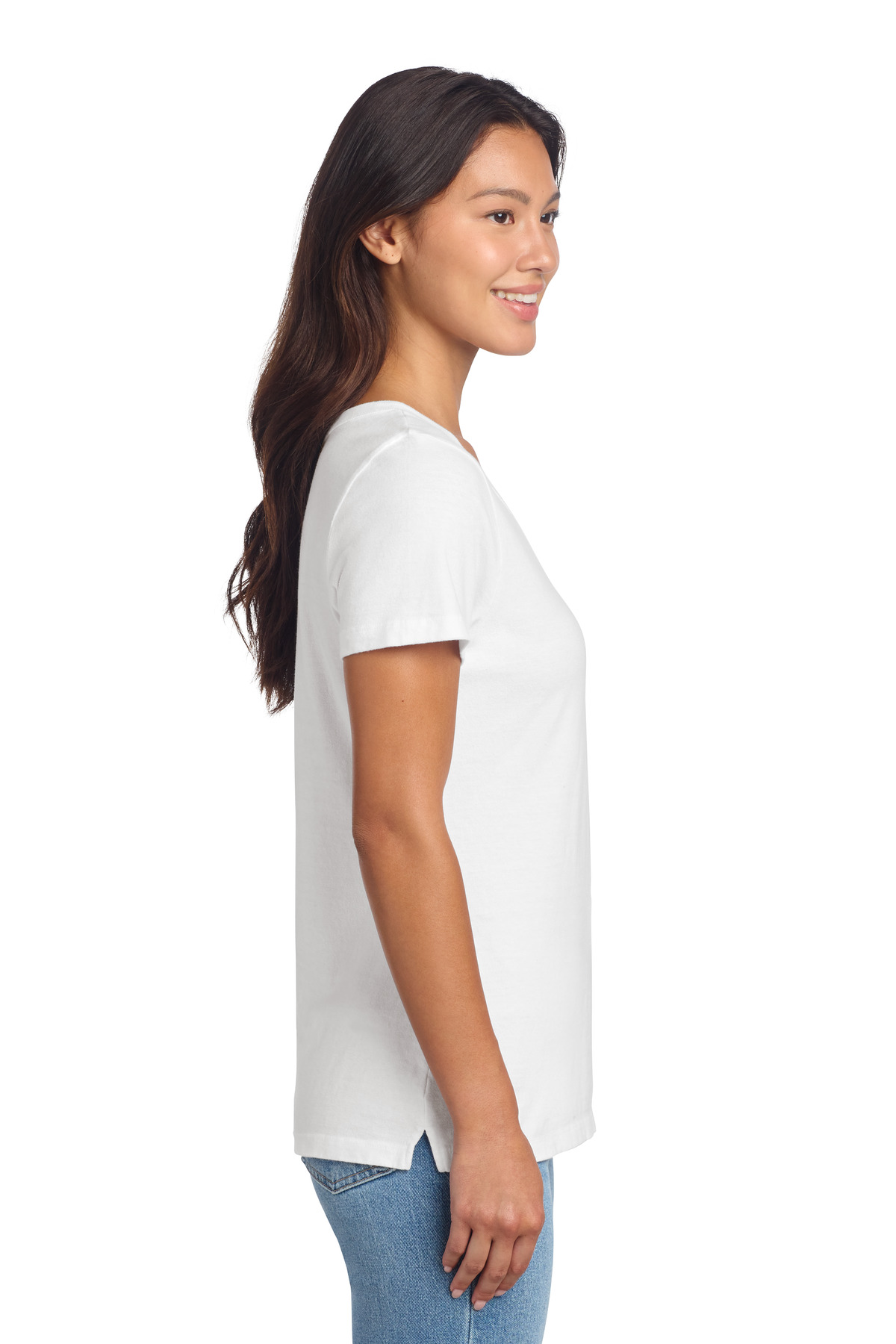 Port & Co Women's Beach Wash Garment-Dyed V-Neck Tee LPC099V 10