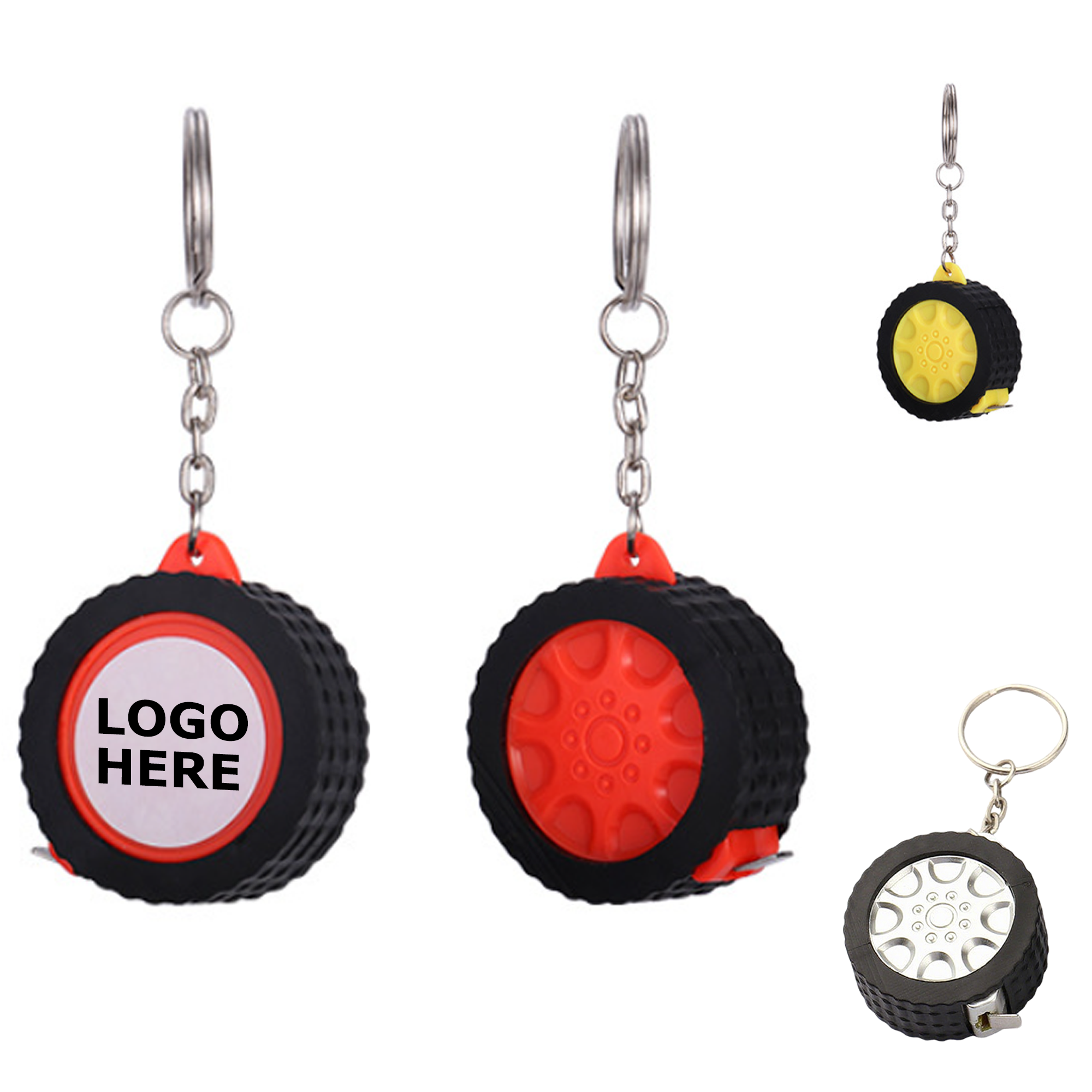 Tire Shaped Tape Measure Keychain 3