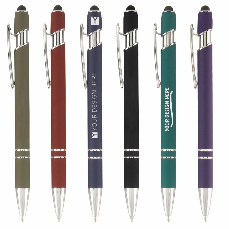 Free-Spirited Ballpoint Pen With Stylus 2