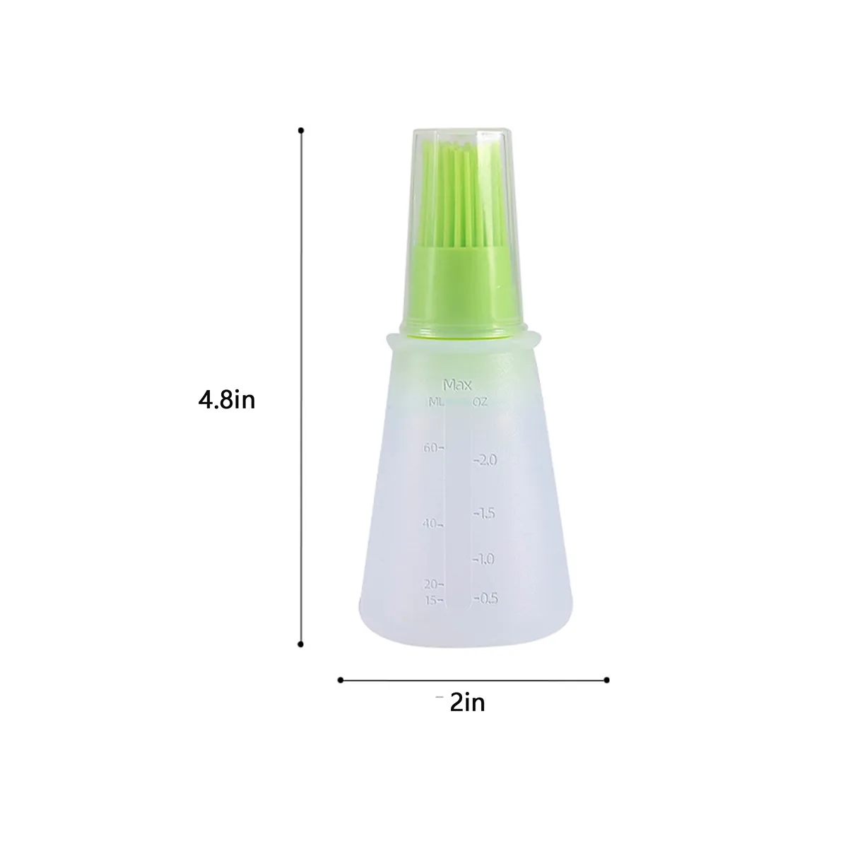 Portable Cooking BBQ Silicone Oil Bottle With Brush 3