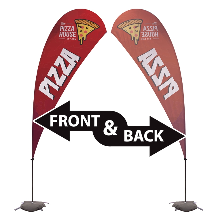13' Value Teardrop Sail Sign Kit (Single-Sided with Cross Base) 5