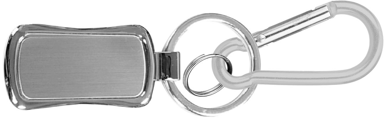 Chrome Metal Key Holder with Carabiner 3