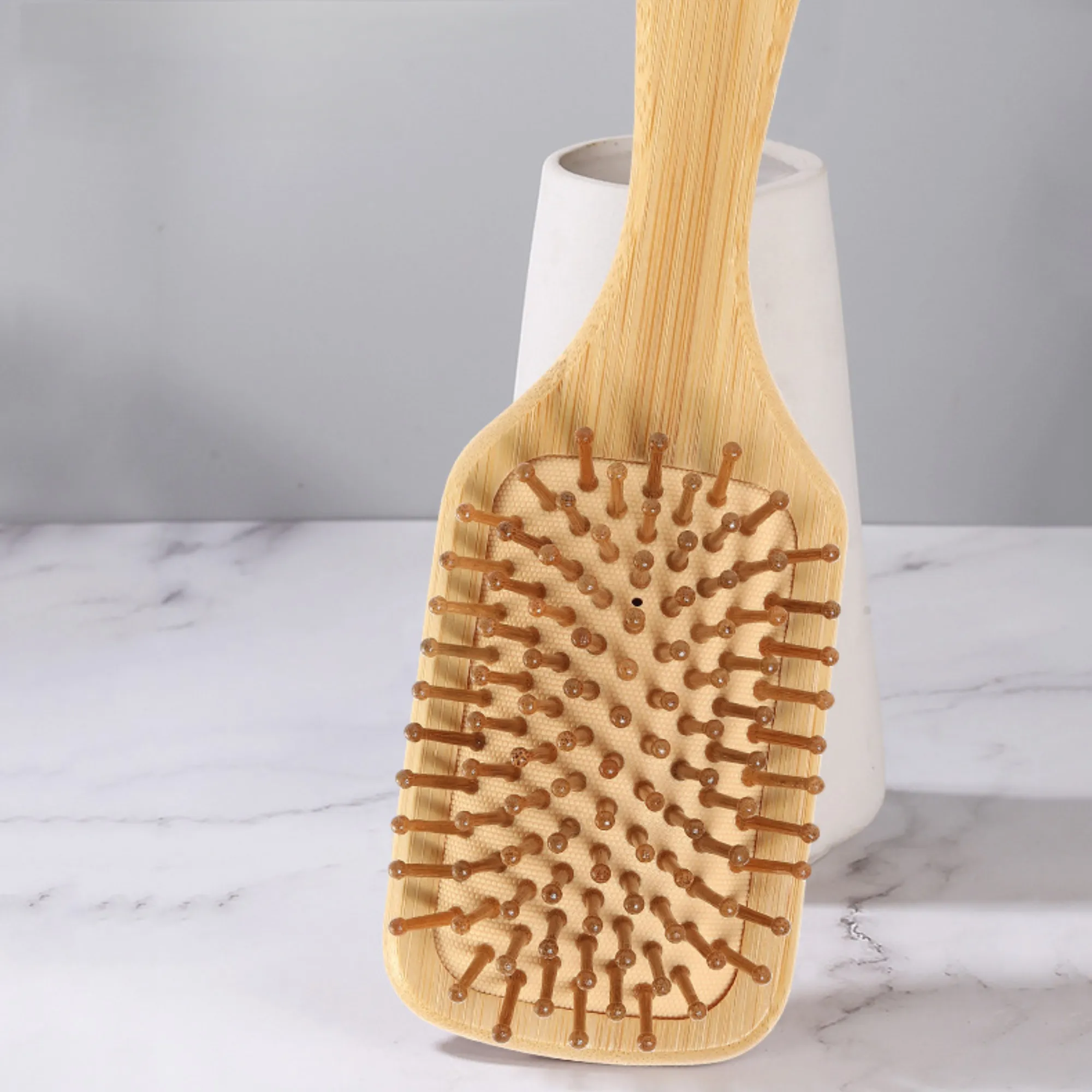 Custom Air Cushion Bamboo Hair Brush Massage Comb 1