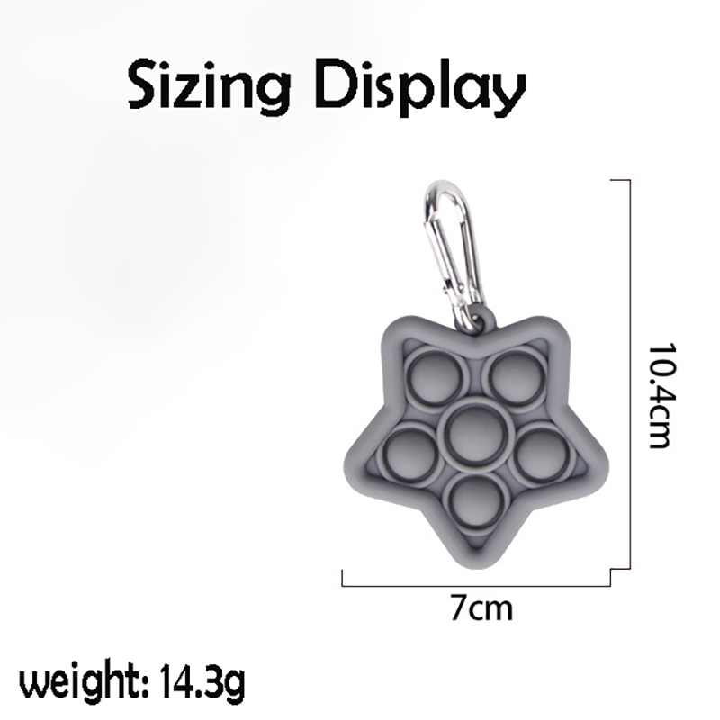 2 in 1 Stress Relief Popper Keychain 7