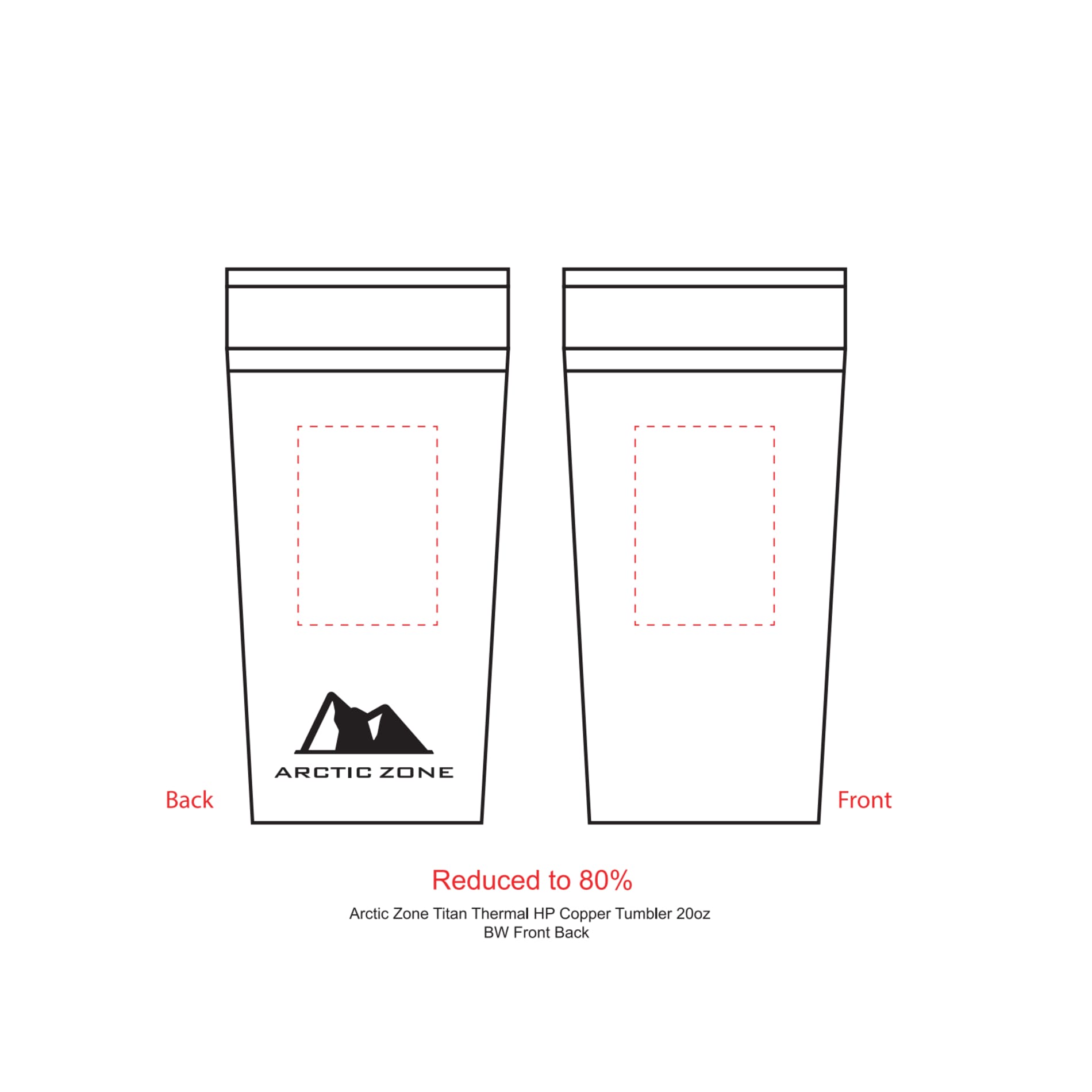 Arctic Zone® Titan Thermal HP® Copper Tumbler 20oz 88