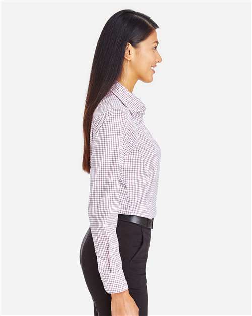 Women's CrownLux Performance® Micro Windowpane Woven Dress Shirt - DG540W 14