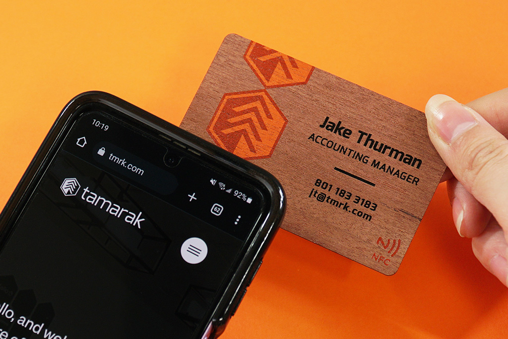 Wood NFC Business Cards 7