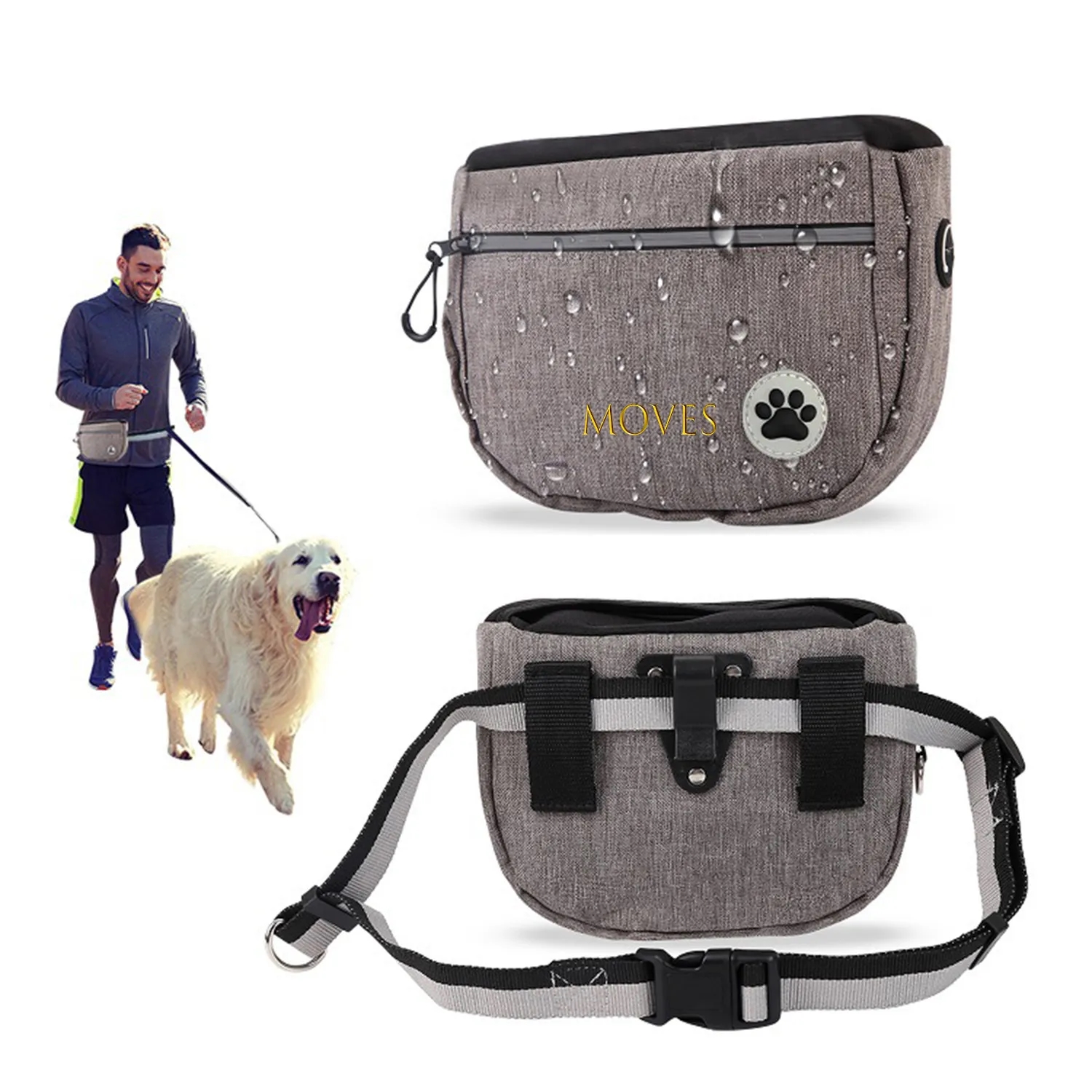 Dog Treats Bag with Adjustable Waist Belt 3