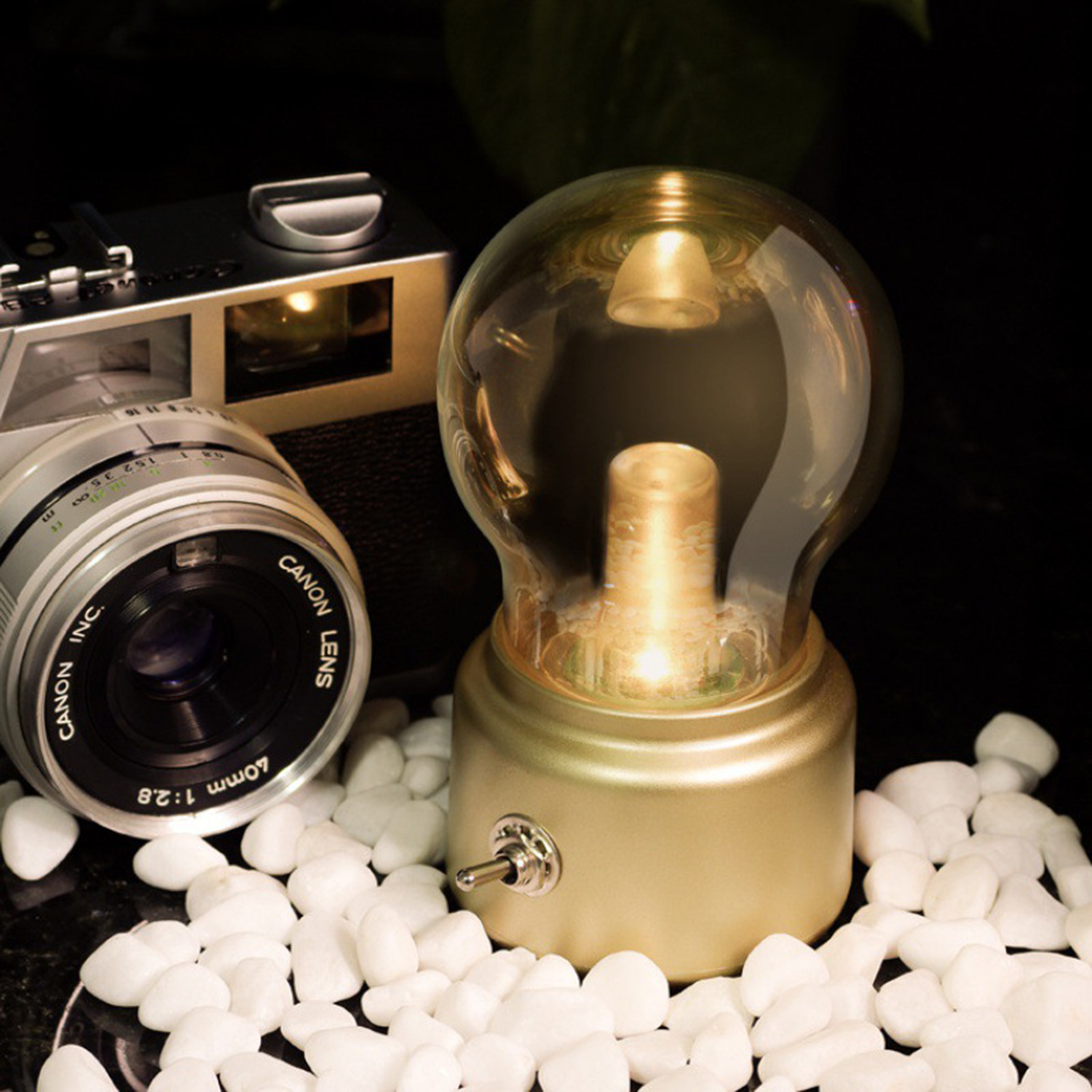 Portable Retro USB Rechargeable LED Bulb Night Light 7