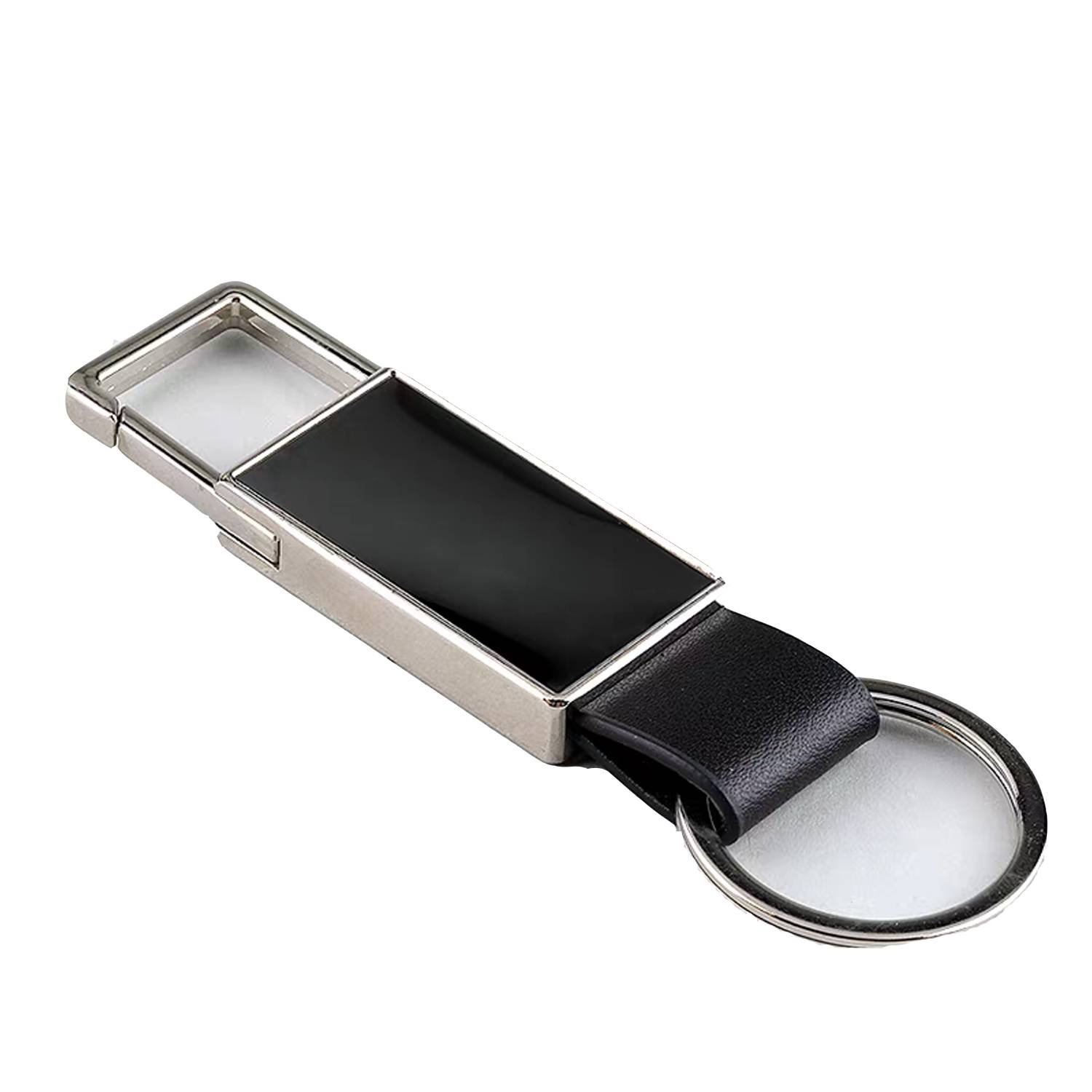 PU Leather Zinc Alloy Car Keychain 3
