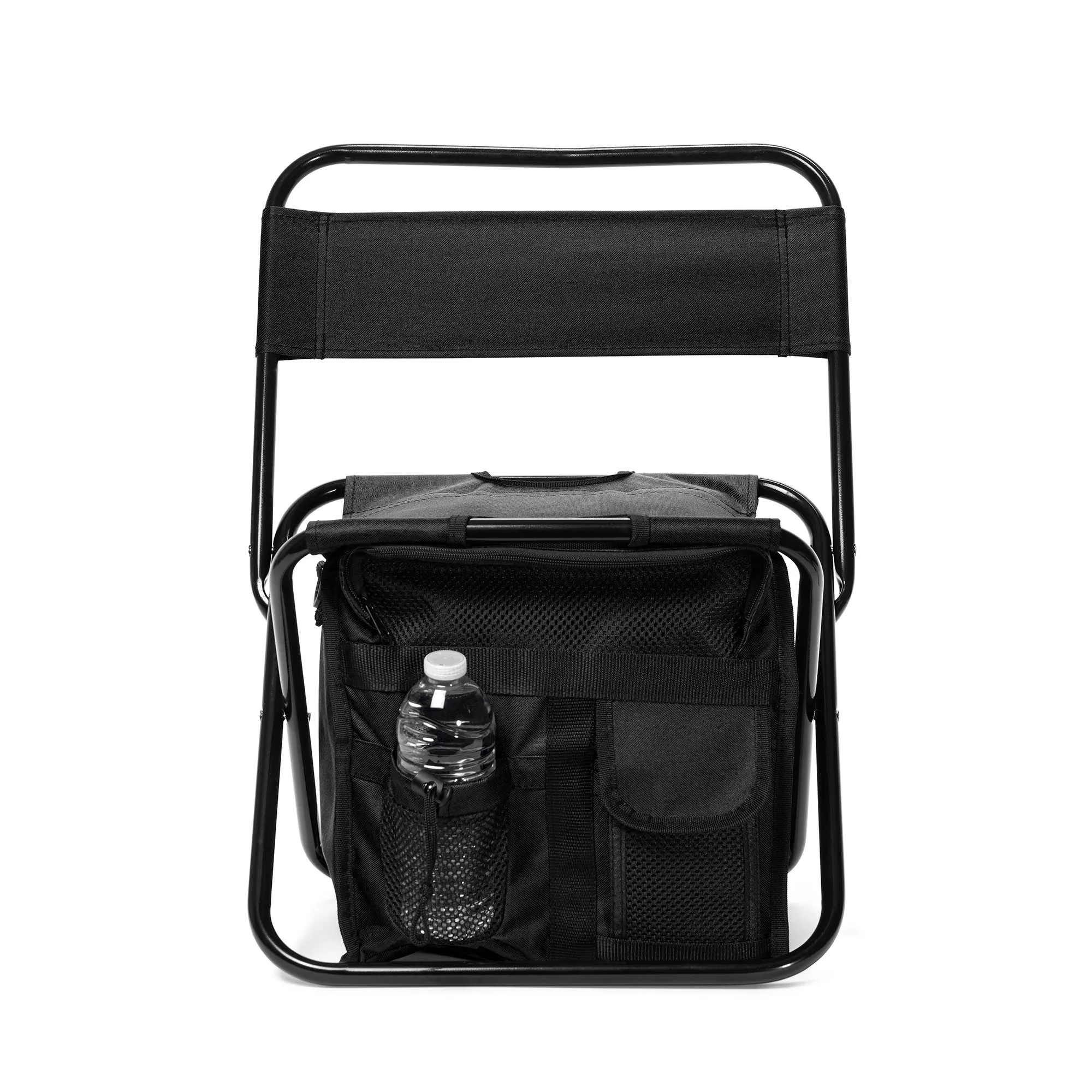 Folding Chair with 24 Can Cooler Bag & Pockets 6