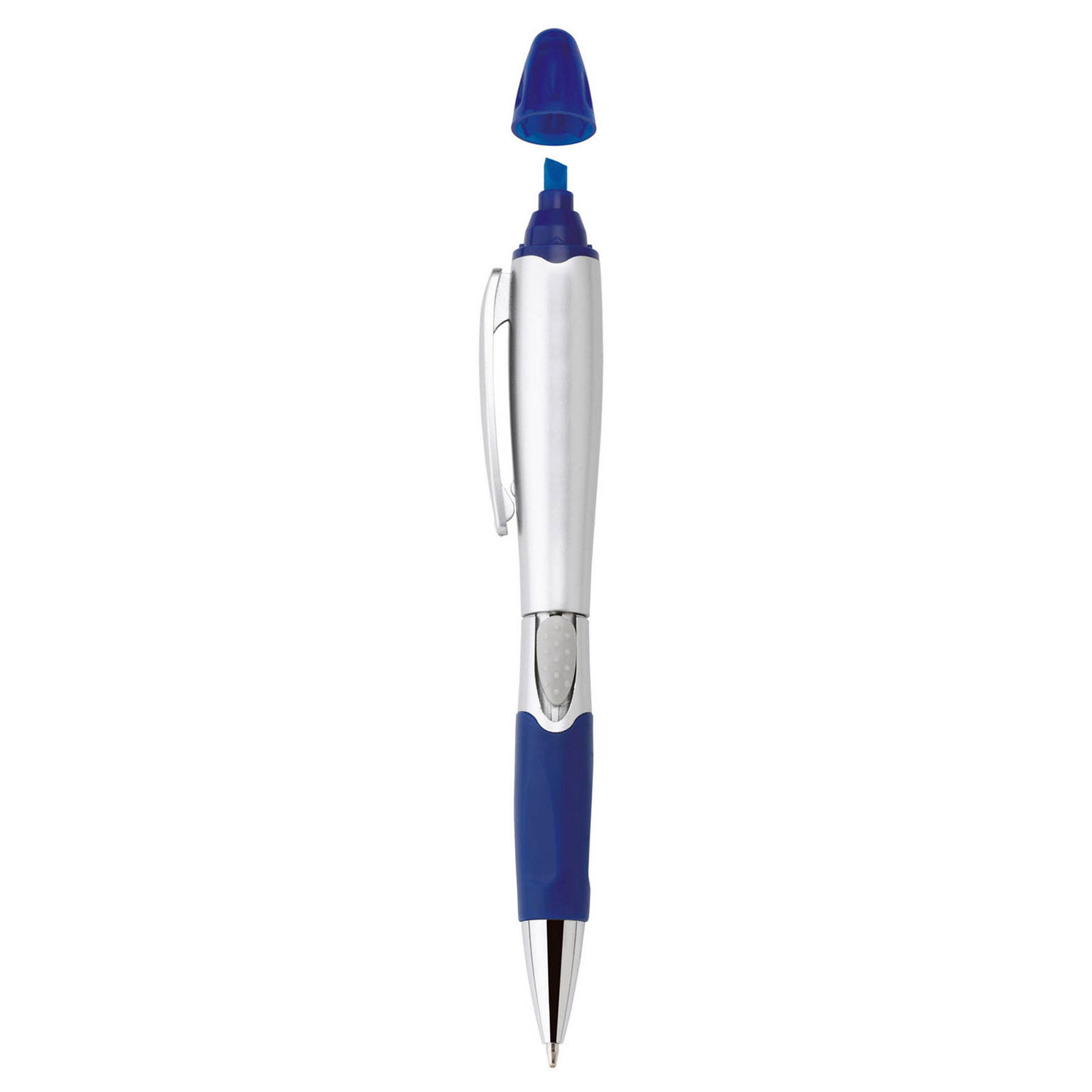 Silver blossom ballpoint penhighlighter 75