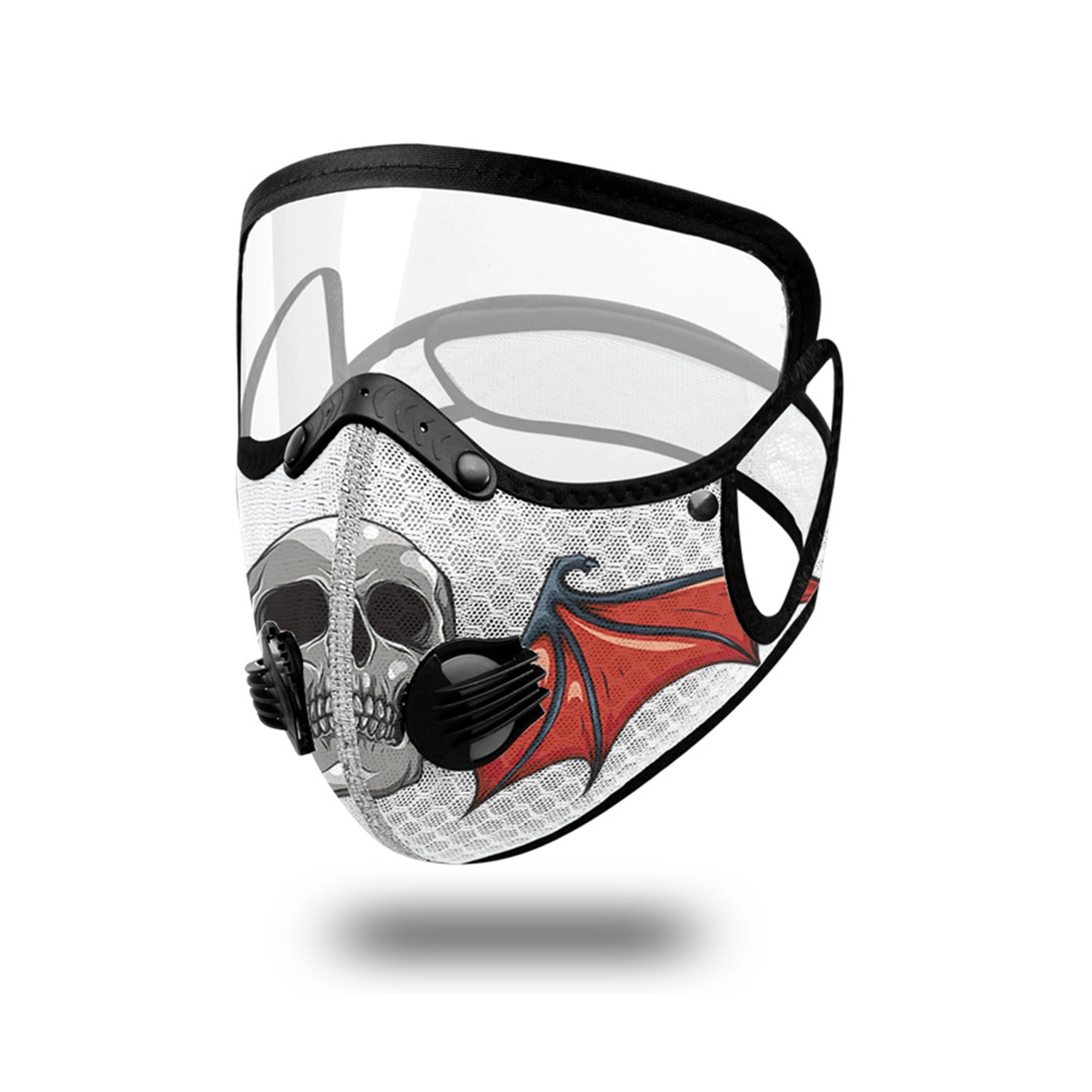 Halloween KN95 Face Mask Reusable  with Safety Glasses 2
