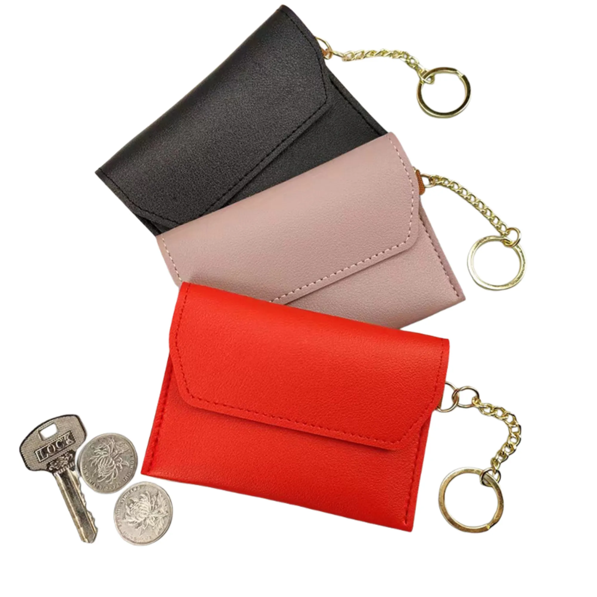 Mini Wallet Keychain Integrated ID Card Holder 20