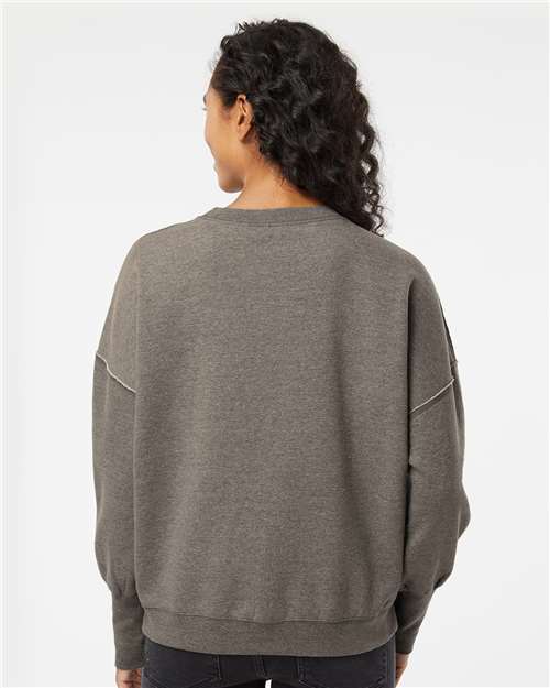 Women's Sueded Fleece Crewneck Sweatshirt - W22712 5